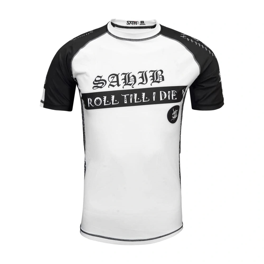 Roll Till I Die Ranked Rashguard – Performance Compression Shirt for Jiu-Jitsu, Boxing, Muay Thai, Kickboxing & MMA
