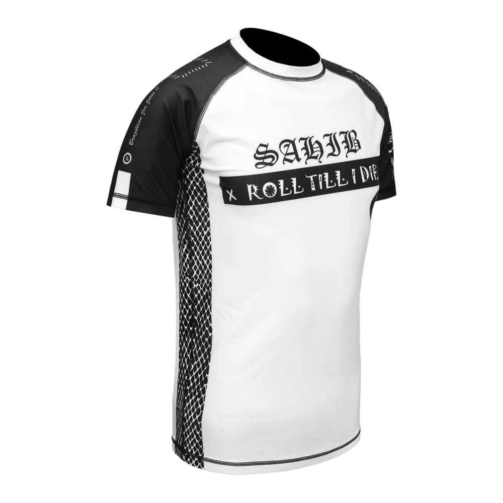 Roll Till I Die Ranked Rashguard – Performance Compression Shirt for Jiu-Jitsu, Boxing, Muay Thai, Kickboxing & MMA