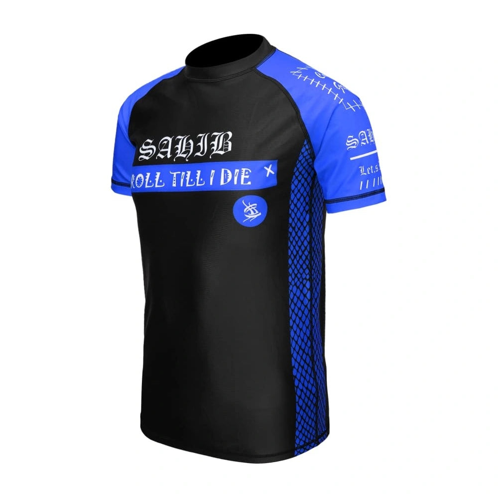 Roll Till I Die Ranked Rashguard – Performance Compression Shirt for Jiu-Jitsu, Boxing, Muay Thai, Kickboxing & MMA