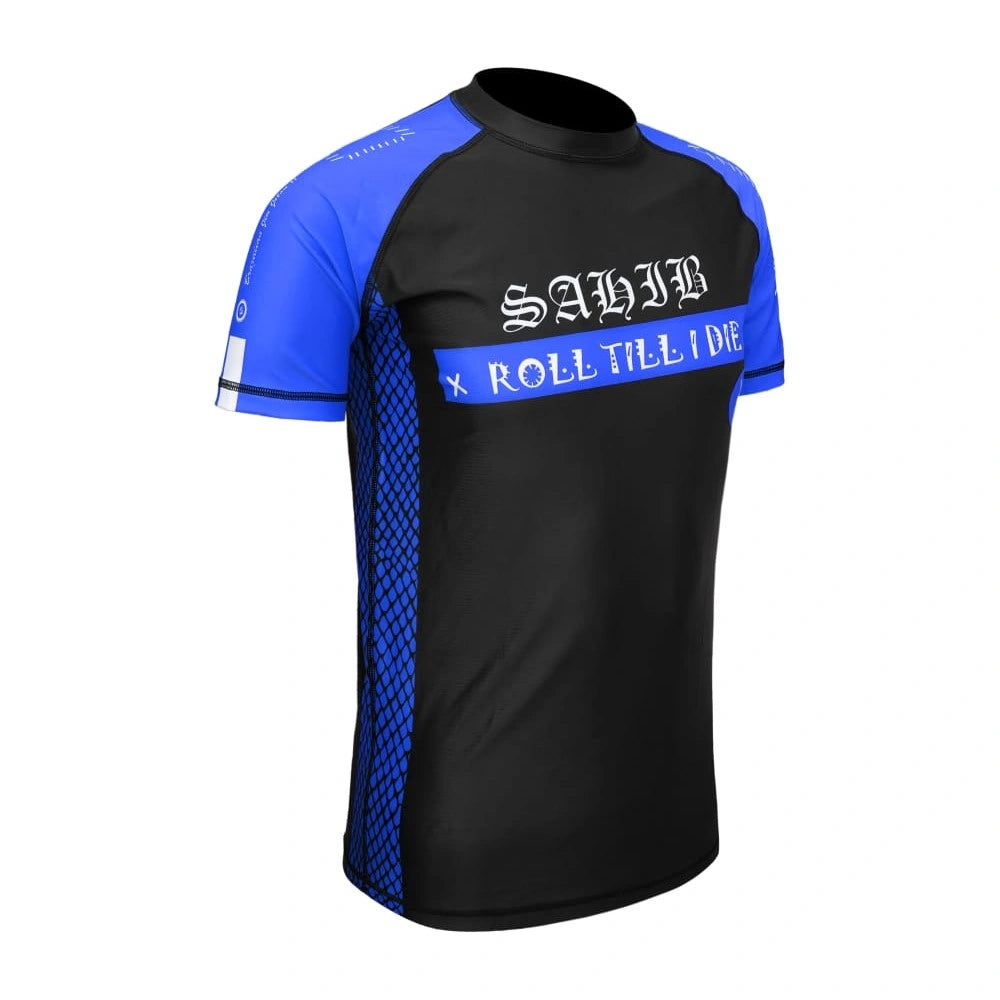 Roll Till I Die Ranked Rashguard – Performance Compression Shirt for Jiu-Jitsu, Boxing, Muay Thai, Kickboxing & MMA