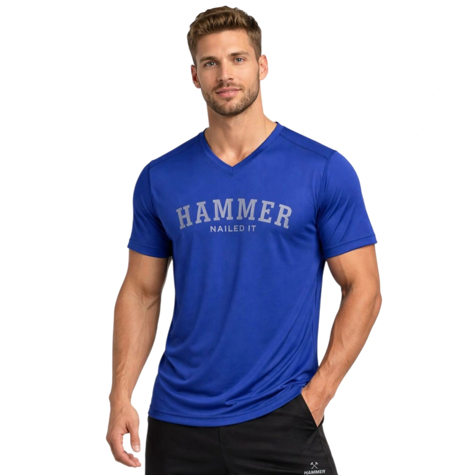 Hammer Momentum Edge V-Neck Tee – Lightweight Performance Training T-Shirt for Gym & Fitness