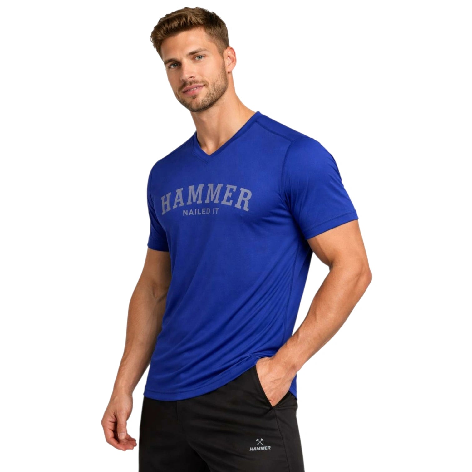 Hammer Momentum Edge V-Neck Tee – Lightweight Performance Training T-Shirt for Gym & Fitness