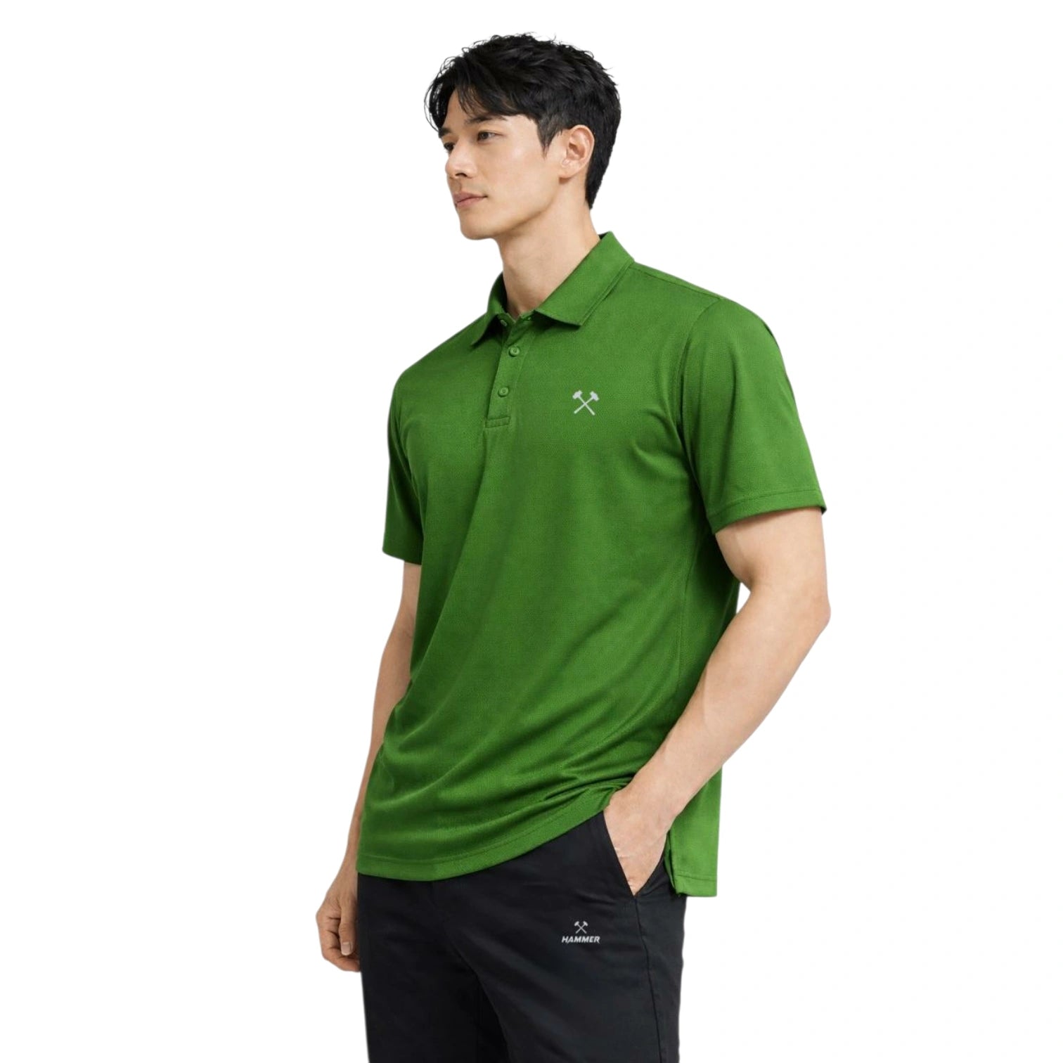 Hammer Core Short Sleeve Polo T-Shirt – Lightweight Performance Polo for Gym, Fitness & Casual Wear