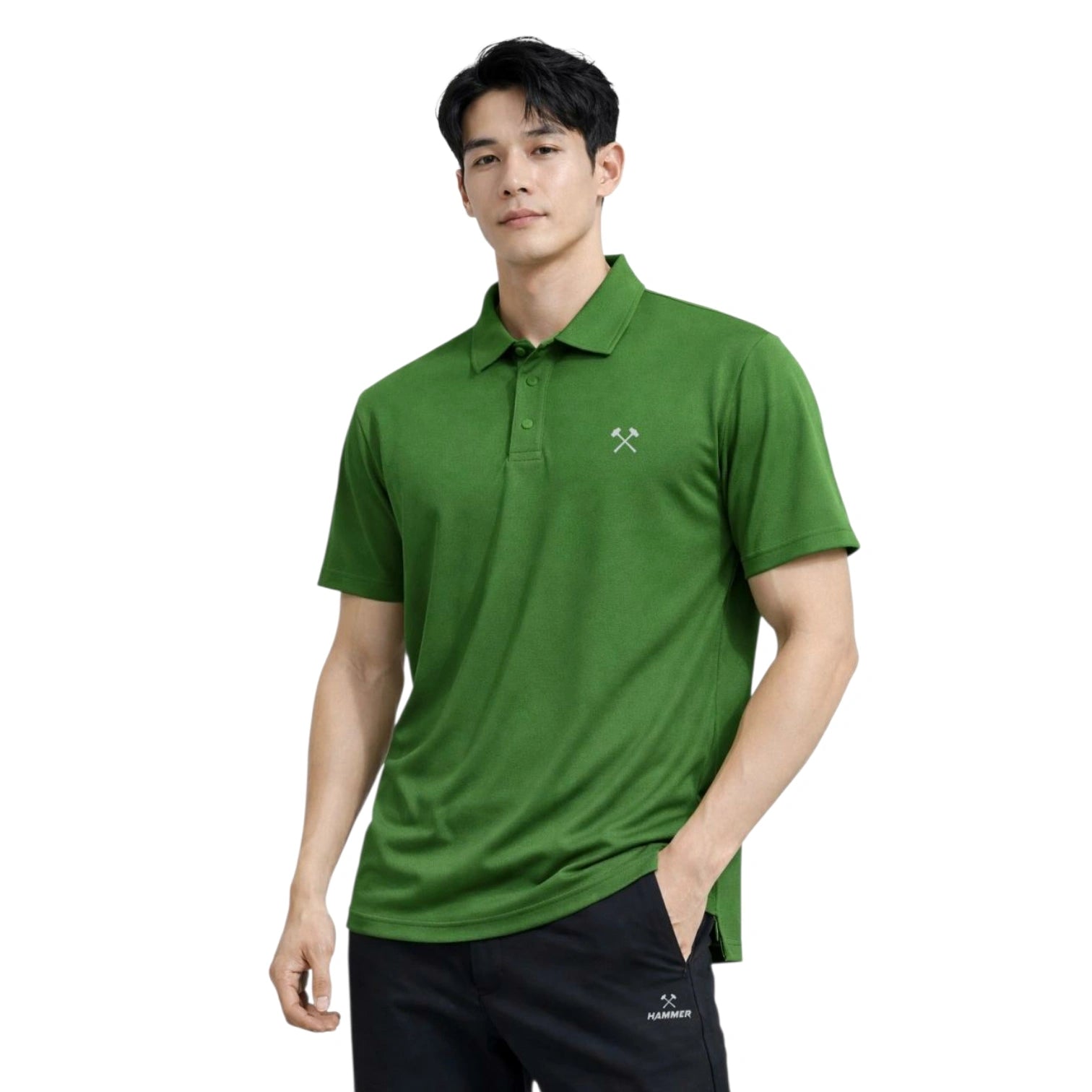 Hammer Core Short Sleeve Polo T-Shirt – Lightweight Performance Polo for Gym, Fitness & Casual Wear