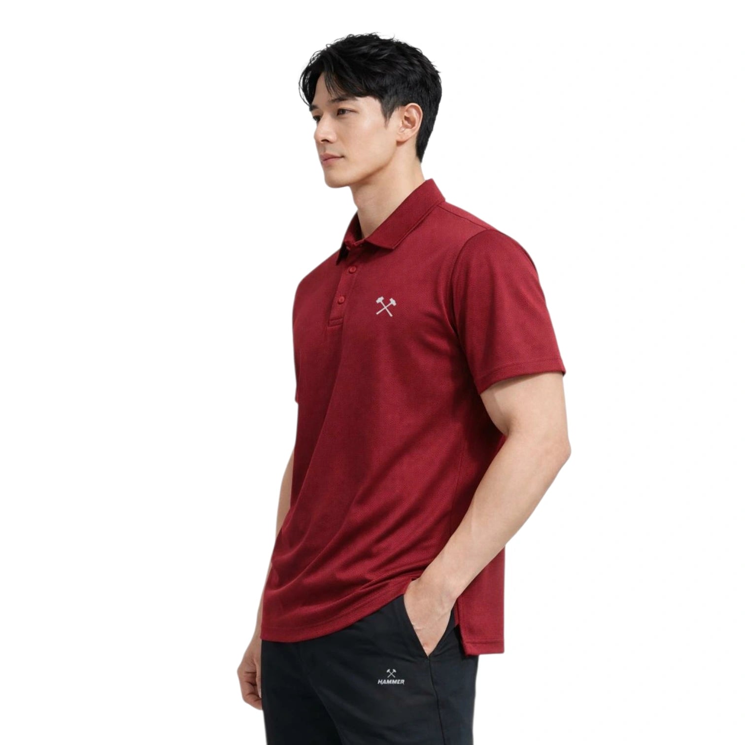 Hammer Core Short Sleeve Polo T-Shirt – Lightweight Performance Polo for Gym, Fitness & Casual Wear