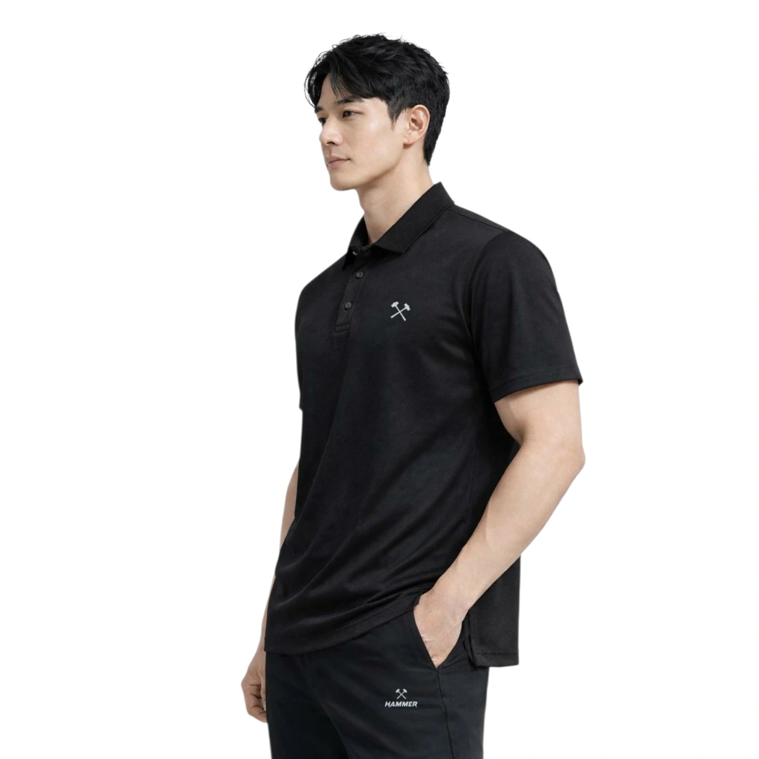 Hammer Core Short Sleeve Polo T-Shirt – Lightweight Performance Polo for Gym, Fitness & Casual Wear