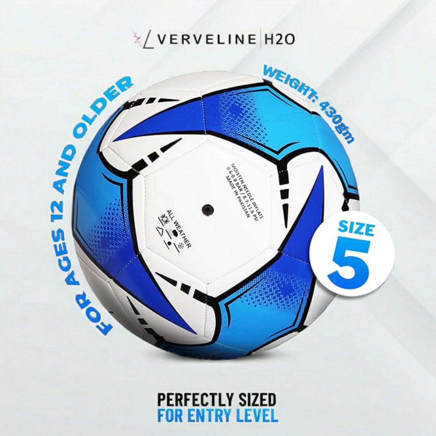 Uniswift H2O Entry Football – Durable Water-Resistant Soccer Ball for Training & Recreational Play