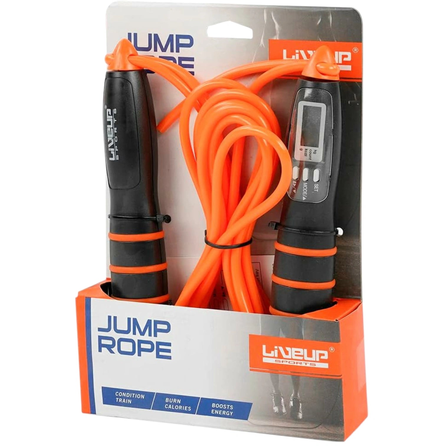 Sportex Digital Jump Rope – Adjustable Smart Skipping Rope with LCD Counter for Fitness & Cardio