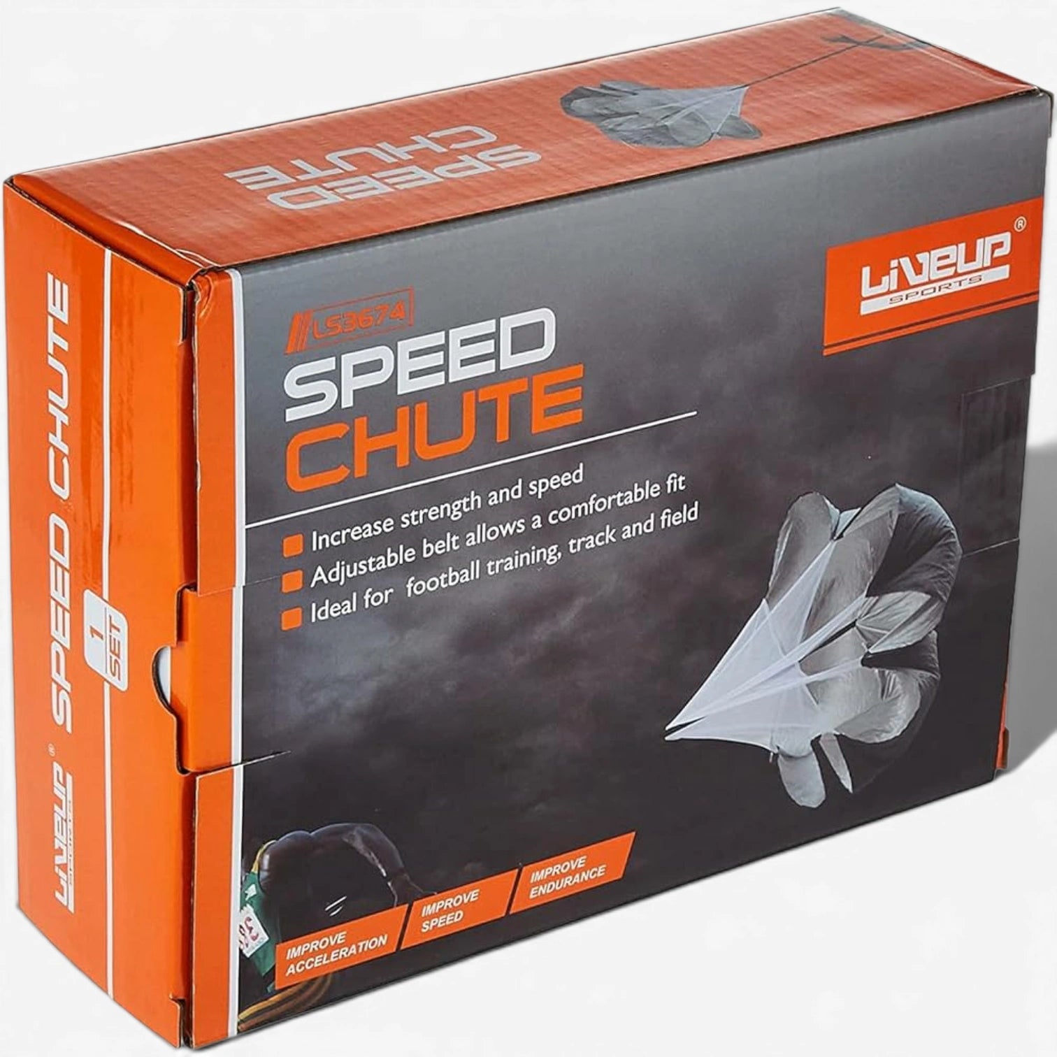 Speed Training Resistance Parachute – Adjustable Sprint Chute for Speed, Agility & Explosive Power
