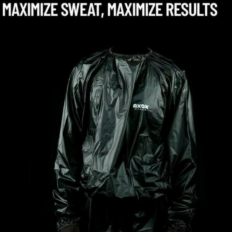 AXOX Unisex Sauna Suit – Lightweight Sweat Suit for Training, Cardio & Fitness Workouts