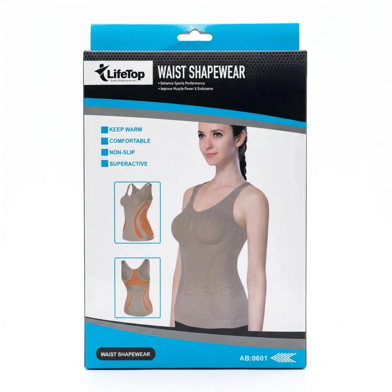 Sportex Women's Waist Shapewear Tank Top – One Size Compression Fitness Tank