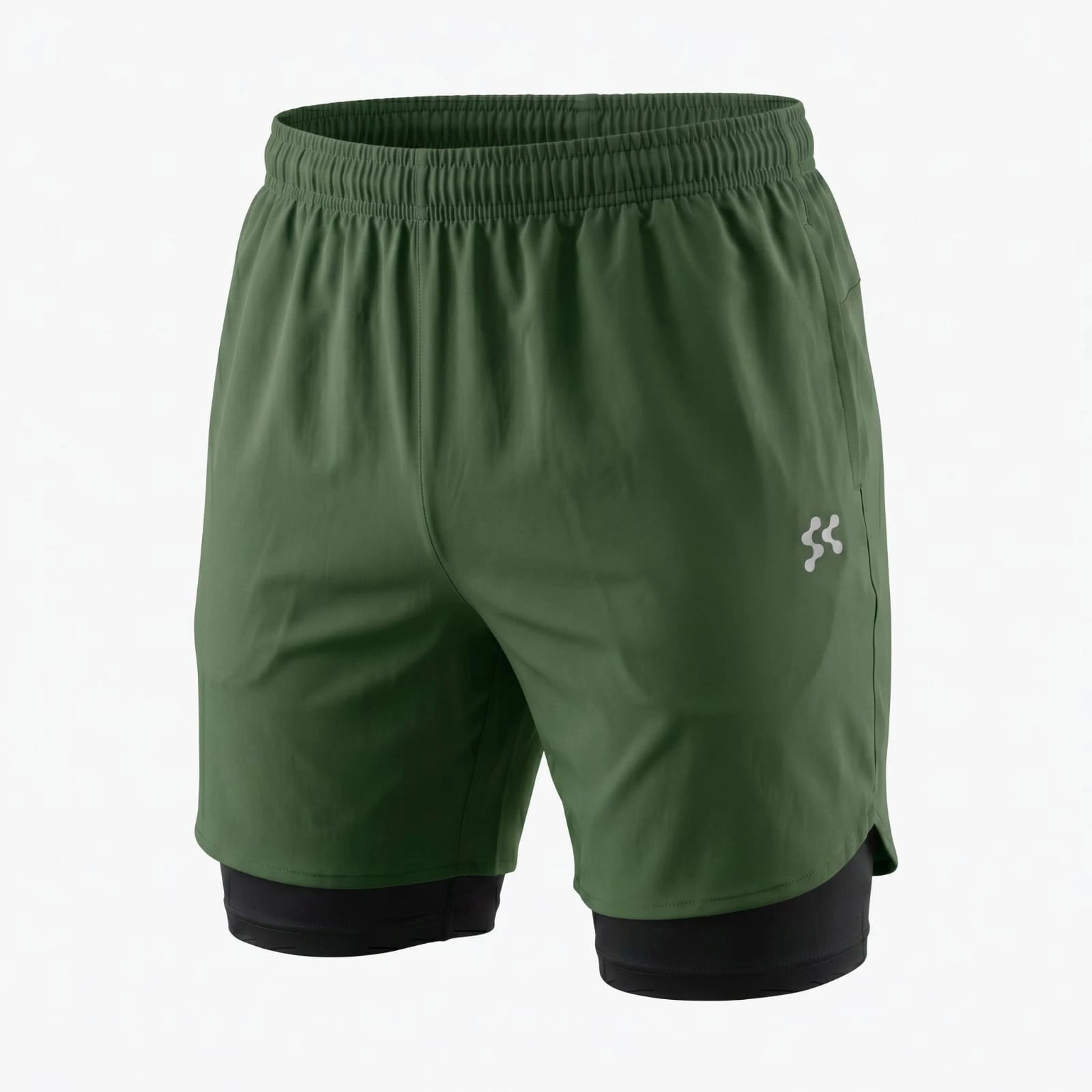 Azol Jumbo Size Men's Shorts with Inner Stretch Liner – Plus Size Performance Sports Shorts