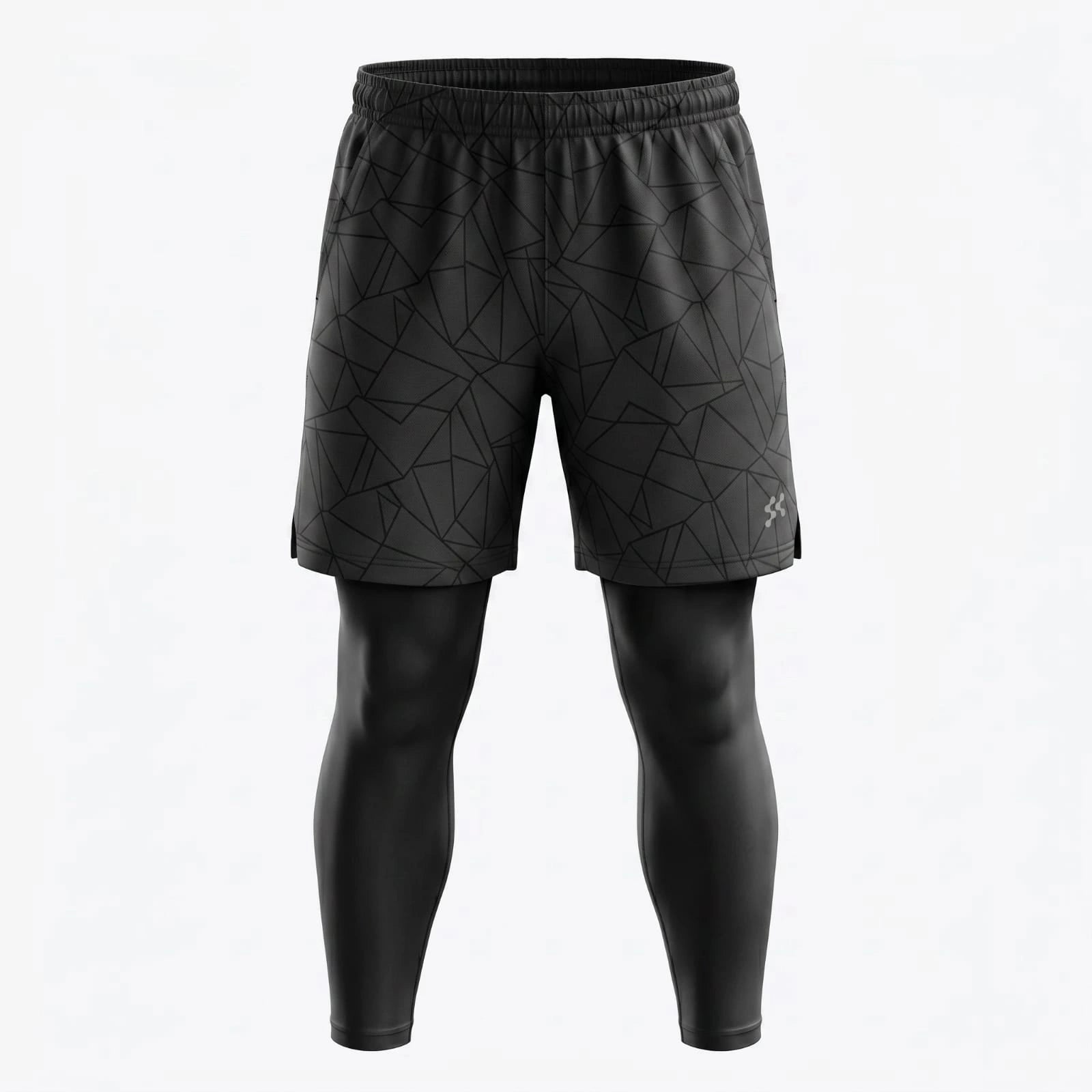 Azol Men's 2-in-1 Sports Shorts with Compression Liner – Performance Training Shorts