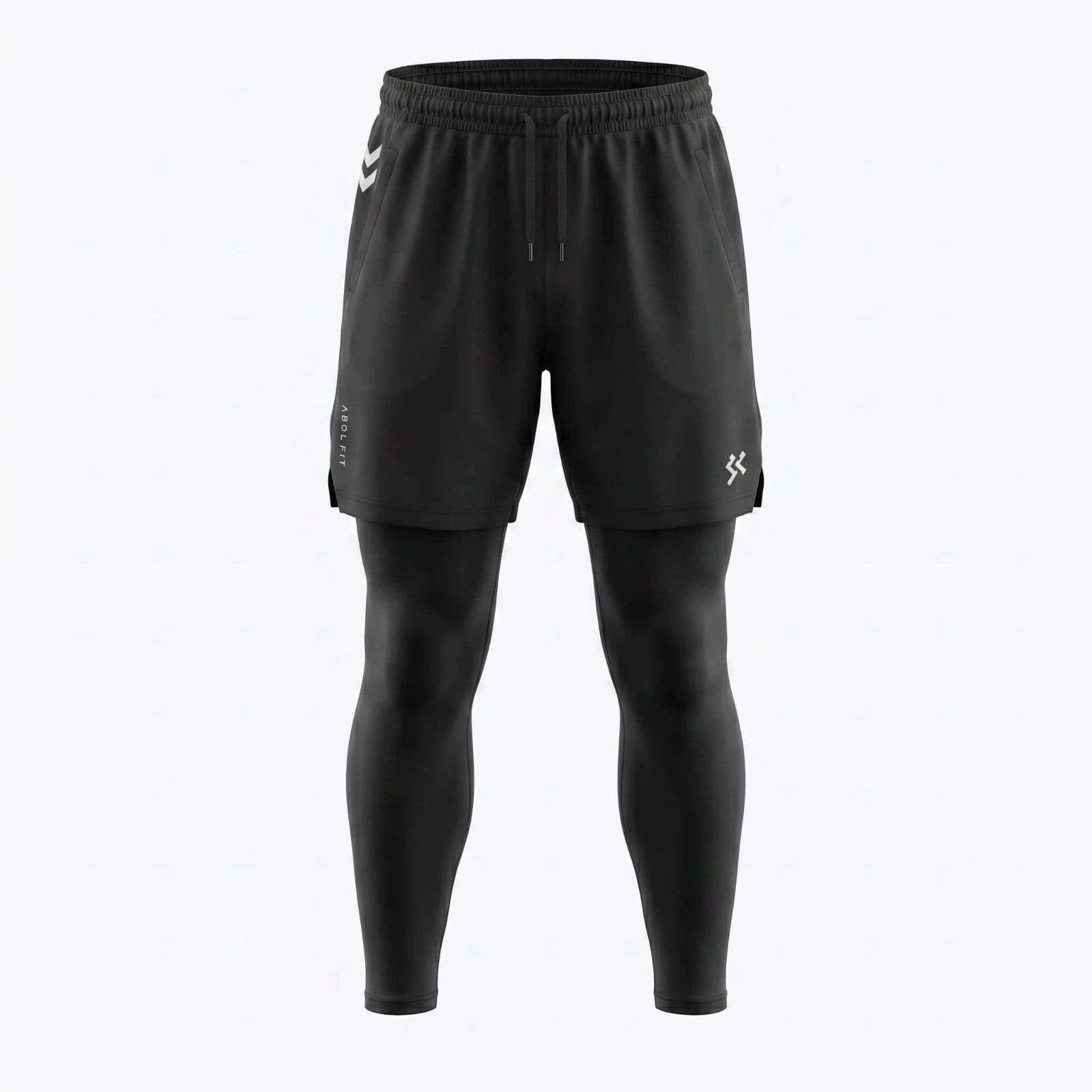 Azol Men's Sports Shorts with Compression Liner – Lightweight Performance Training Shorts