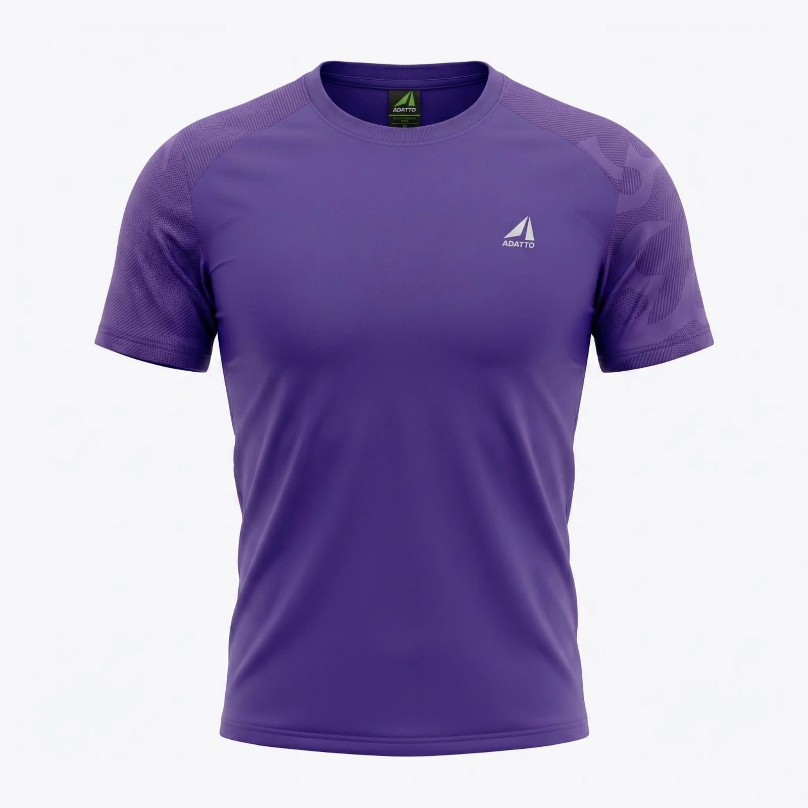 ADATTO Men's T-Shirt – 88% Polyester 12% Spandex Stretch Performance Sports Tee