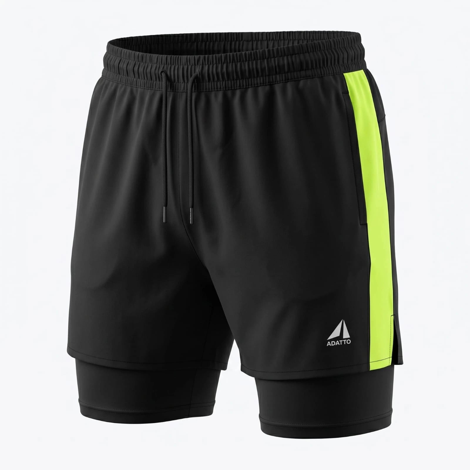ADATTO Men's Sports Shorts – 95% Polyester 5% Spandex Stretch Performance Shorts