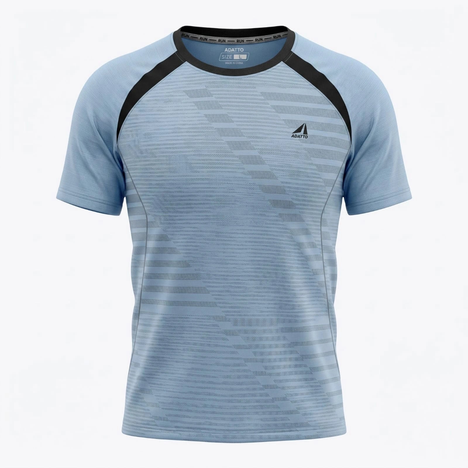 ADATTO Men's Performance T-Shirt – Cationic Stretch Sports Tee with Spandex