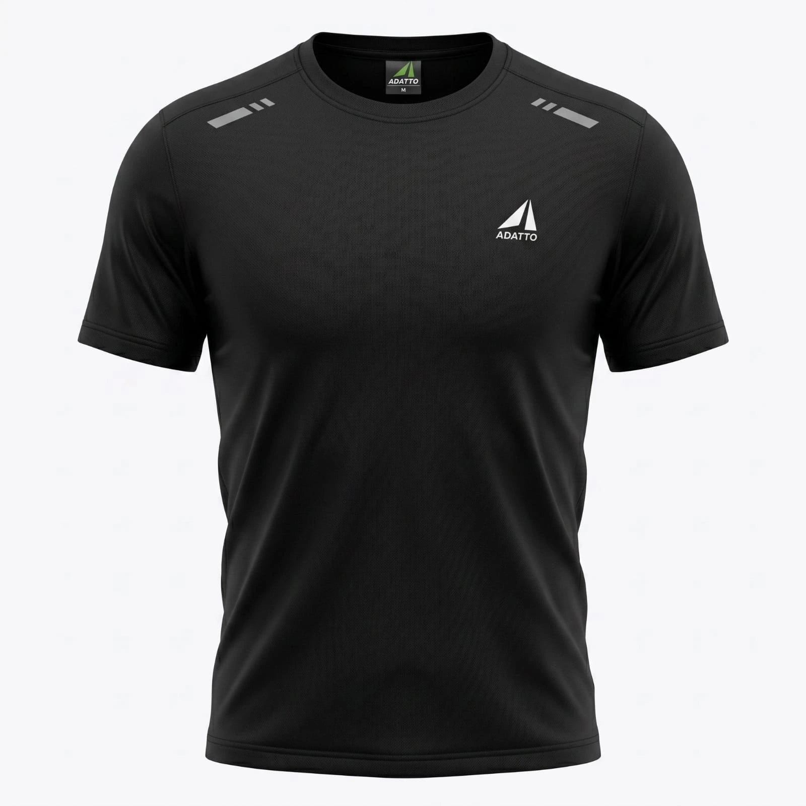 ADATTO Men's T-Shirt – 90% Polyester 10% Spandex Stretch Performance Sports Tee