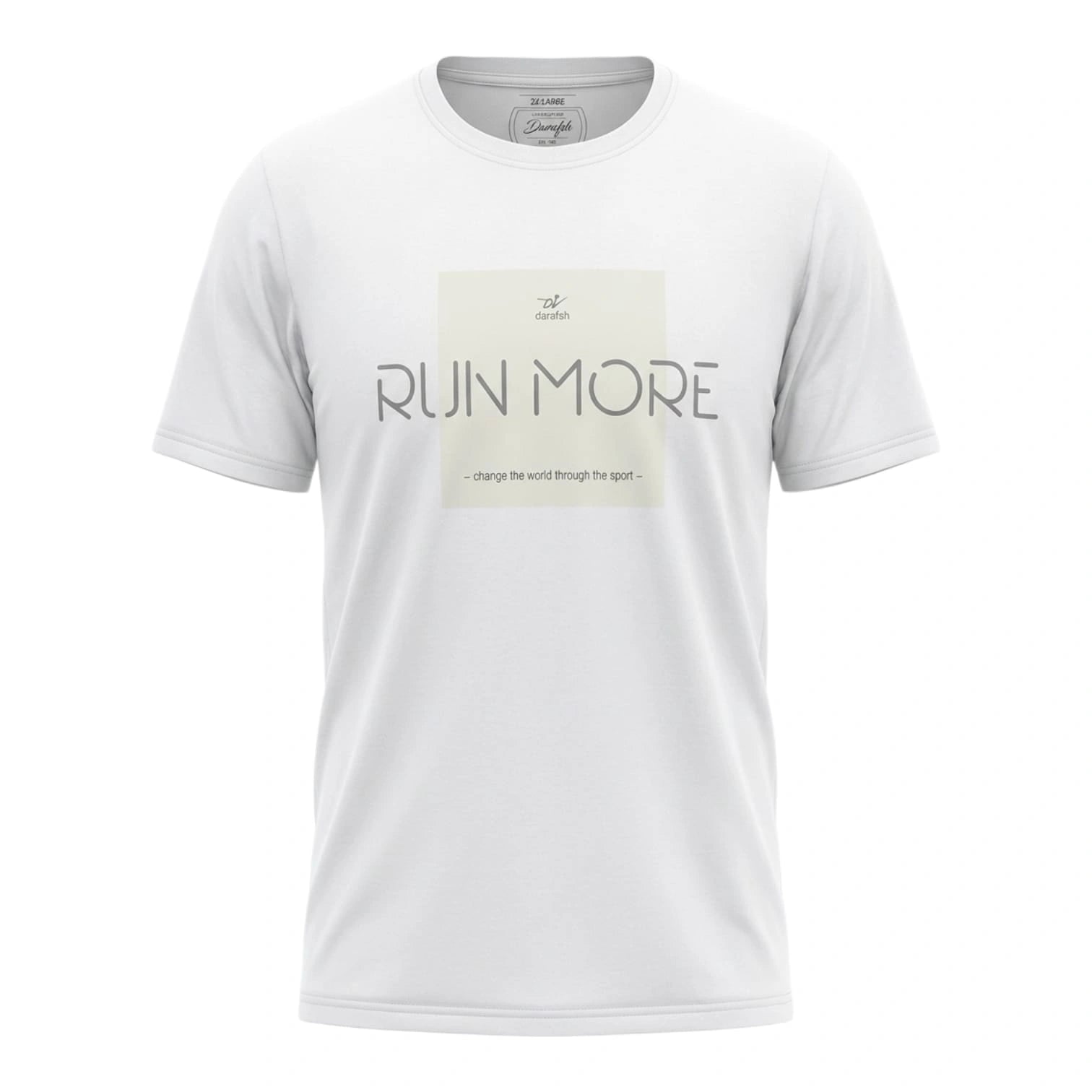 Darafsh Men's T-Shirt – 100% Cotton Soft Breathable Casual & Sports Tee