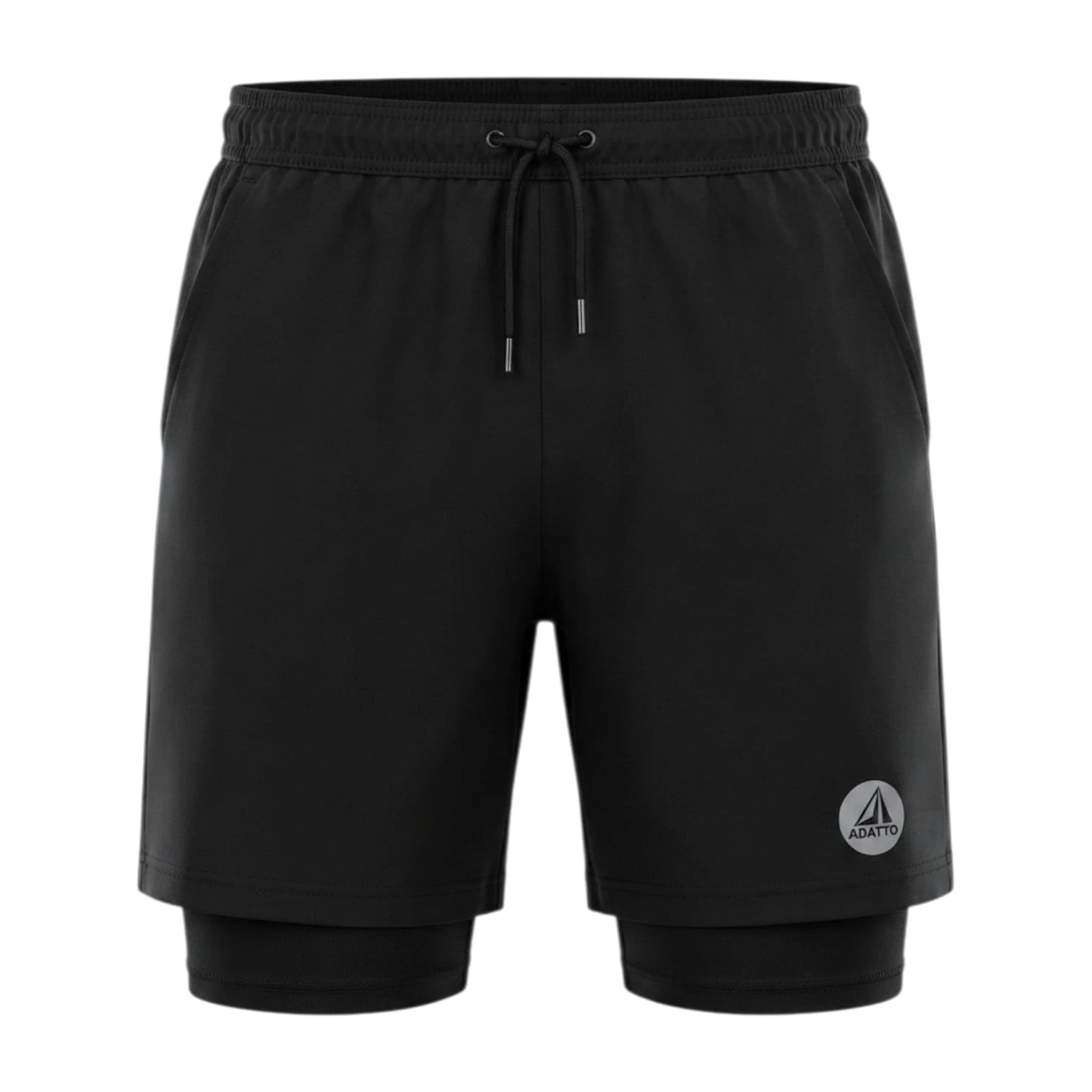 ADATTO Men's 2-in-1 Sports Shorts – Performance Shorts with Inner Stretch Compression Layer