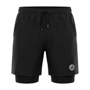 ADATTO Men's 2-in-1 Sports Shorts – Performance Shorts with Inner Stretch Compression Layer
