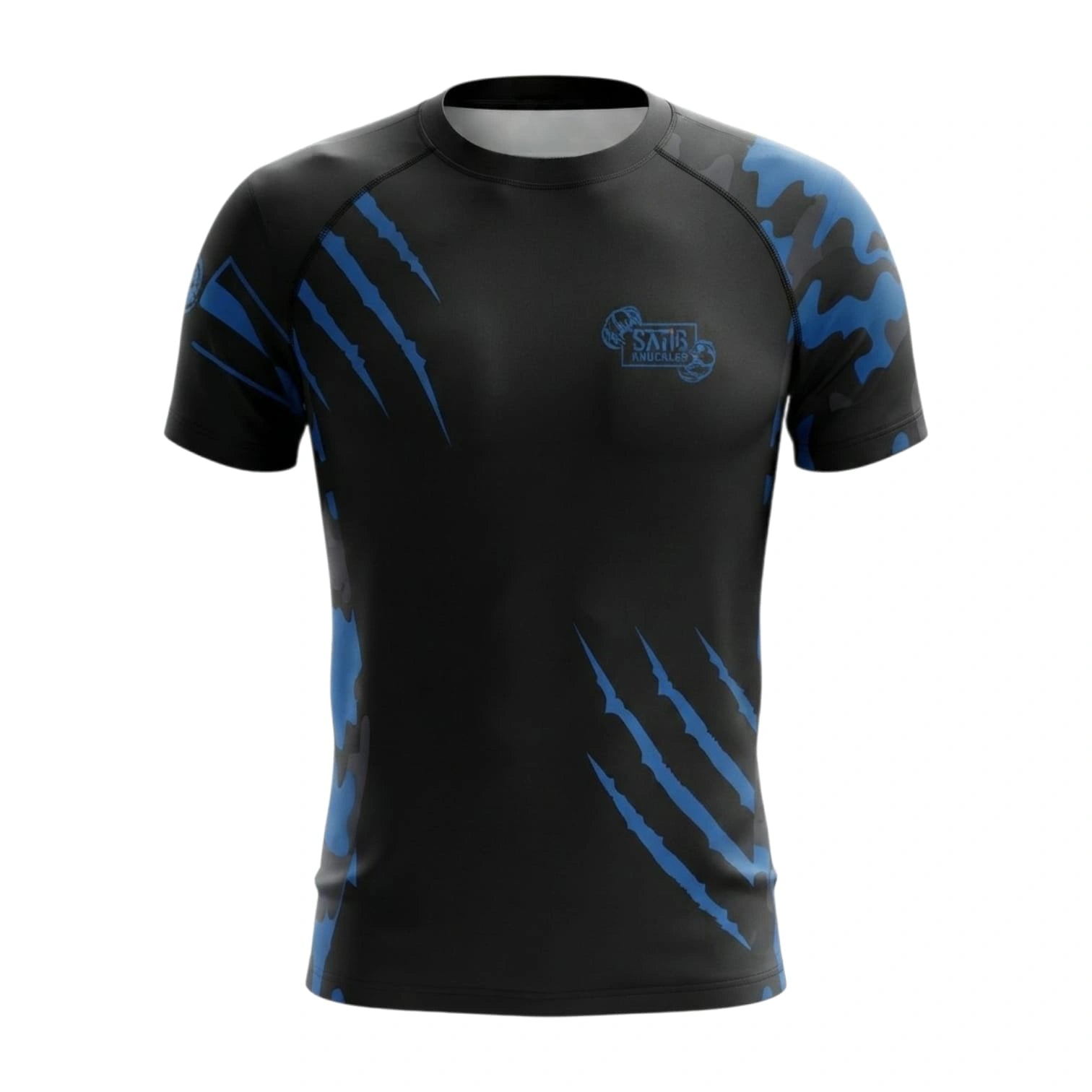 SAHIB Knuckles Rash Guard – Long Sleeve Compression Performance Sports Shirt