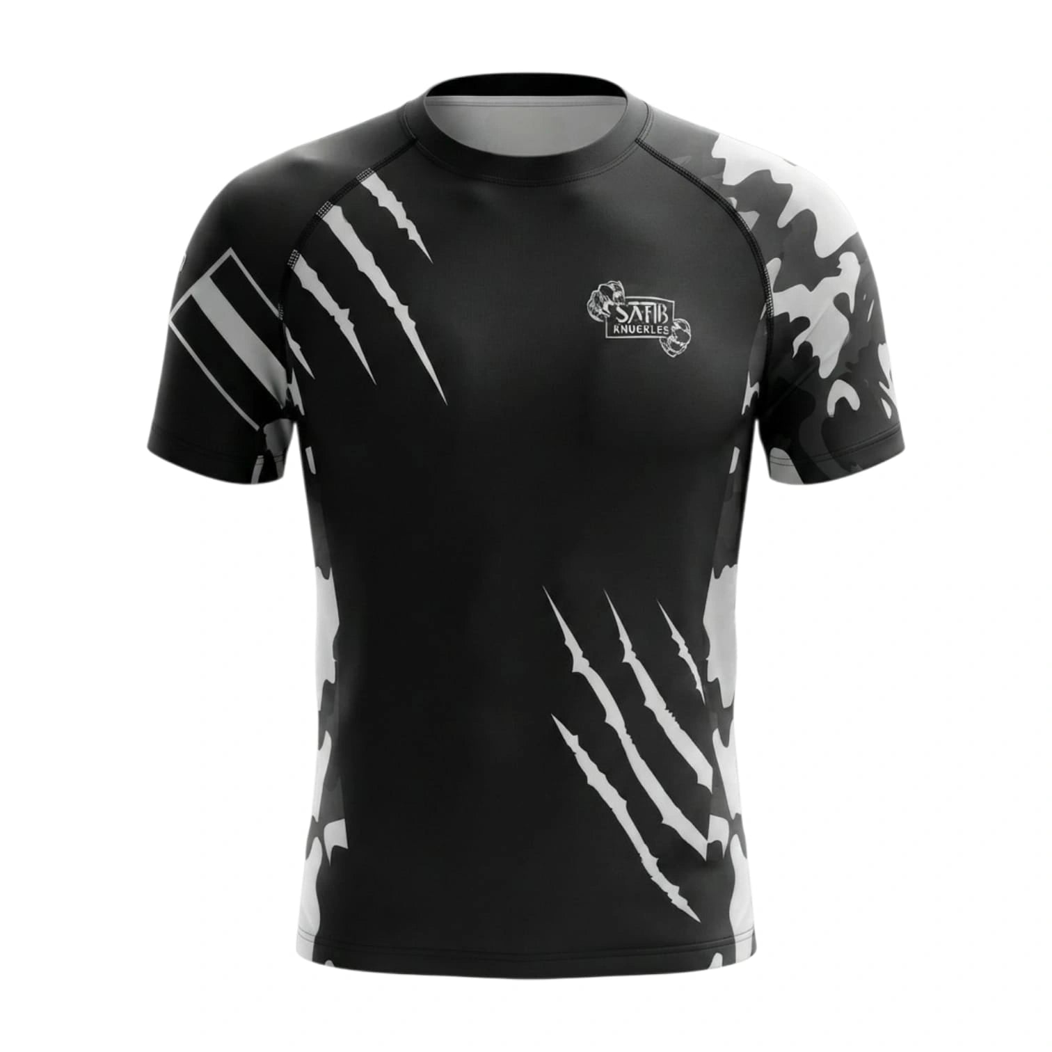 SAHIB Knuckles Rash Guard – Long Sleeve Compression Performance Sports Shirt