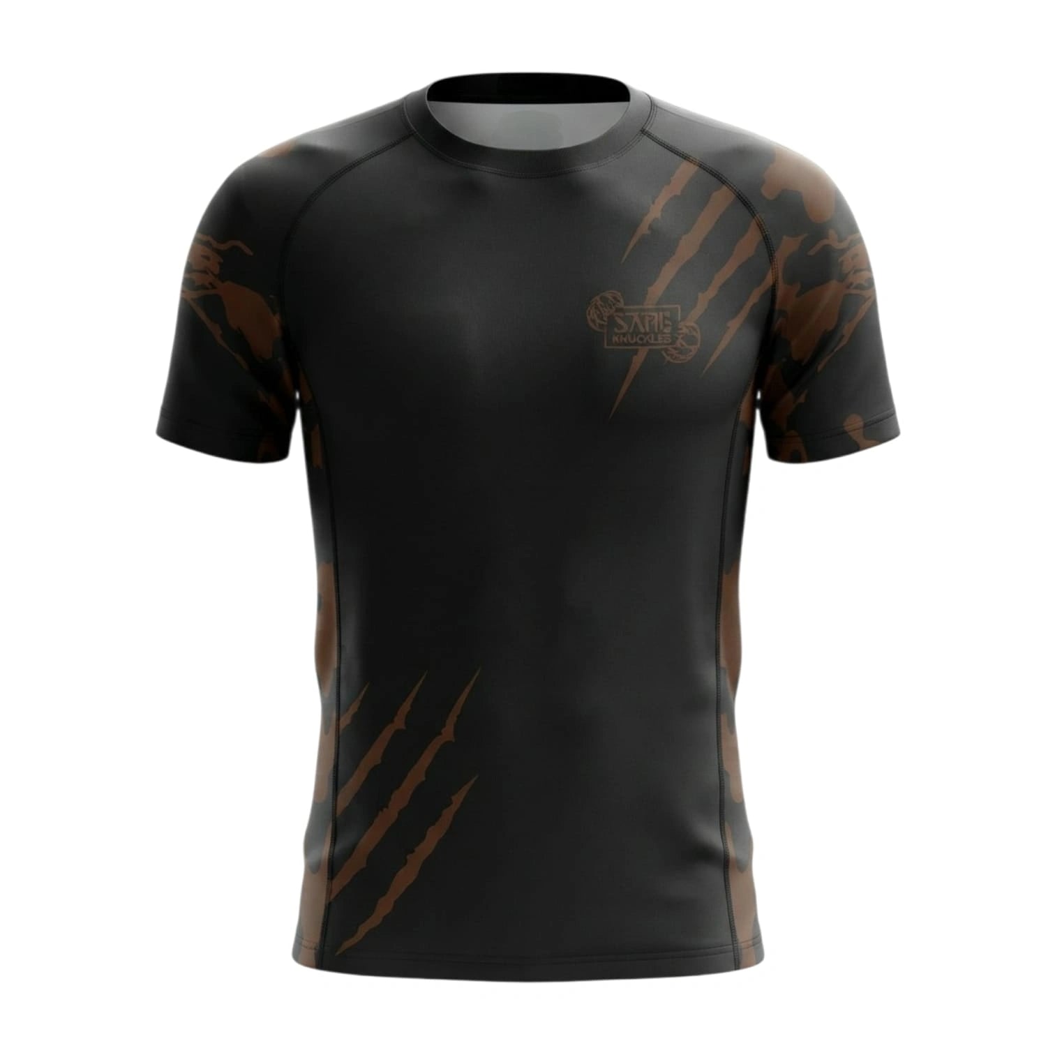 SAHIB Knuckles Rash Guard – Long Sleeve Compression Performance Sports Shirt