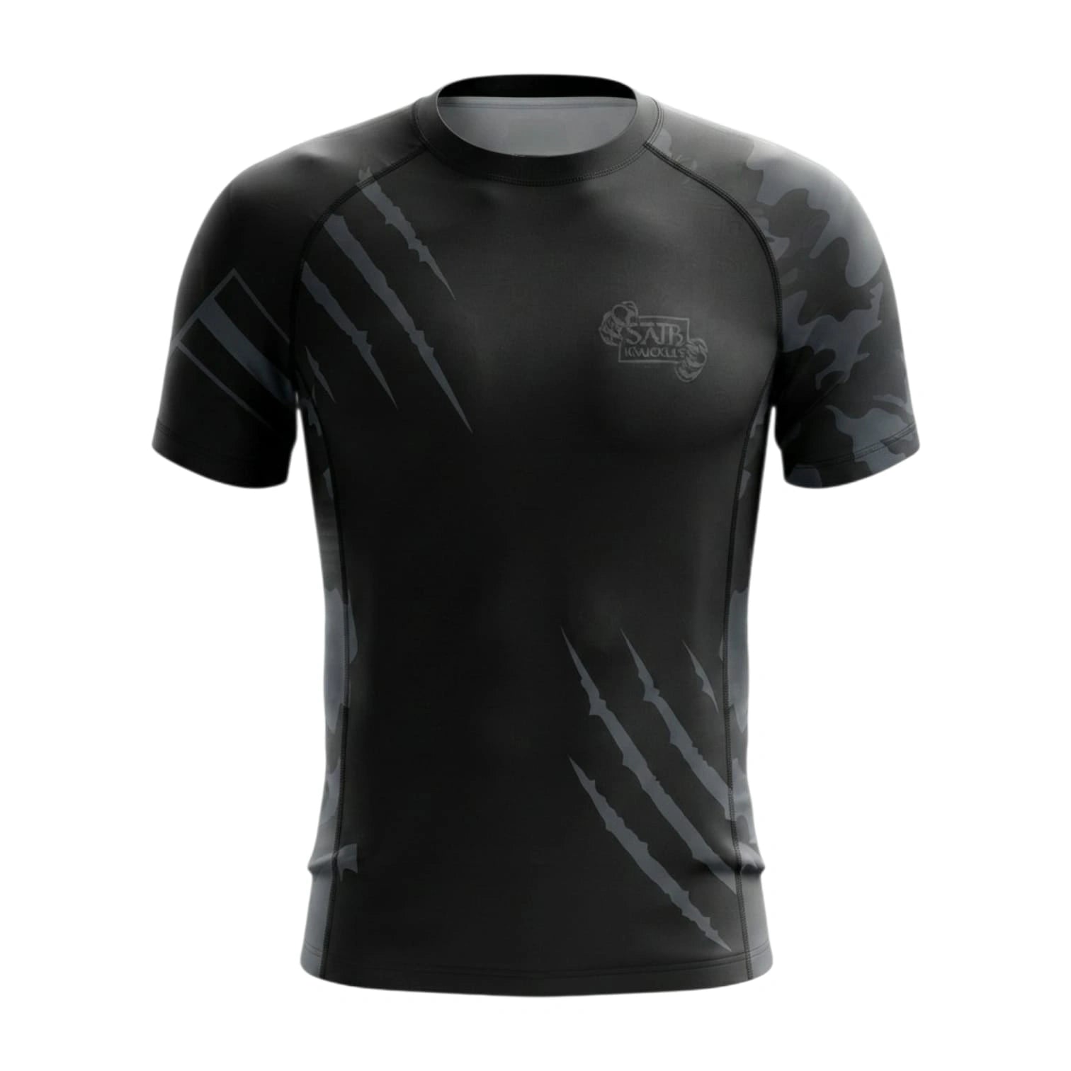 SAHIB Knuckles Rash Guard – Long Sleeve Compression Performance Sports Shirt