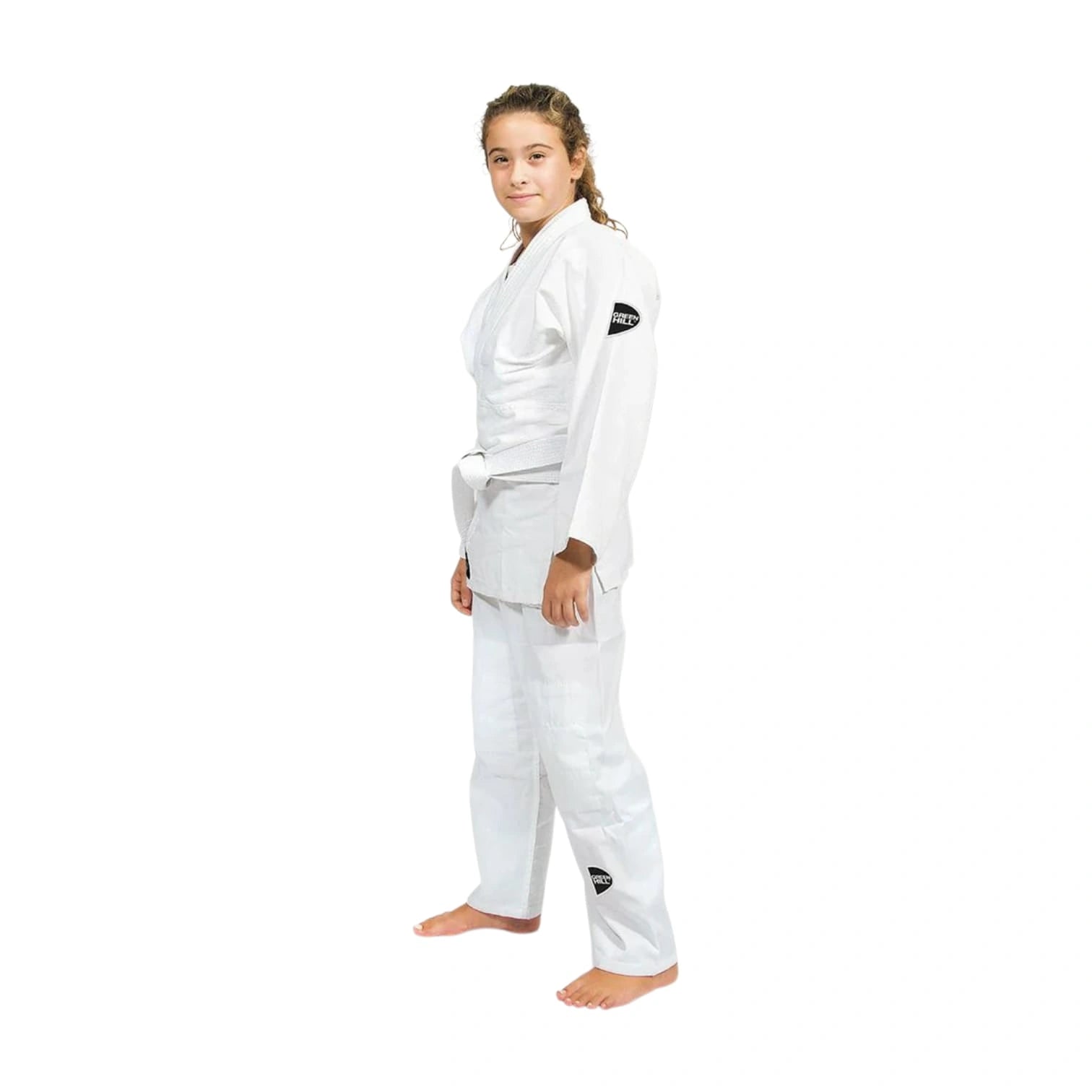 Green Hill JUNIOR Judo Gi – Kids & Junior 350 GSM Training & Competition Judo Uniform with White Belt