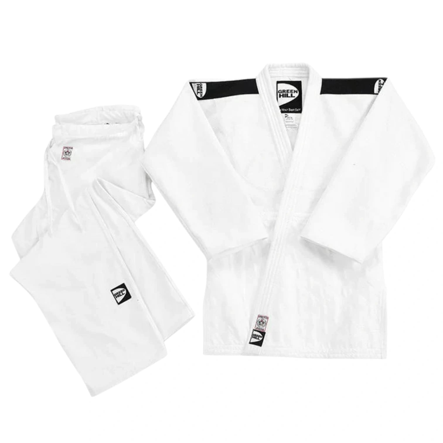 Green Hill Semi Competition Judo Gi – 650 GSM 100% Cotton Blue Judo Suit for Training & Competition