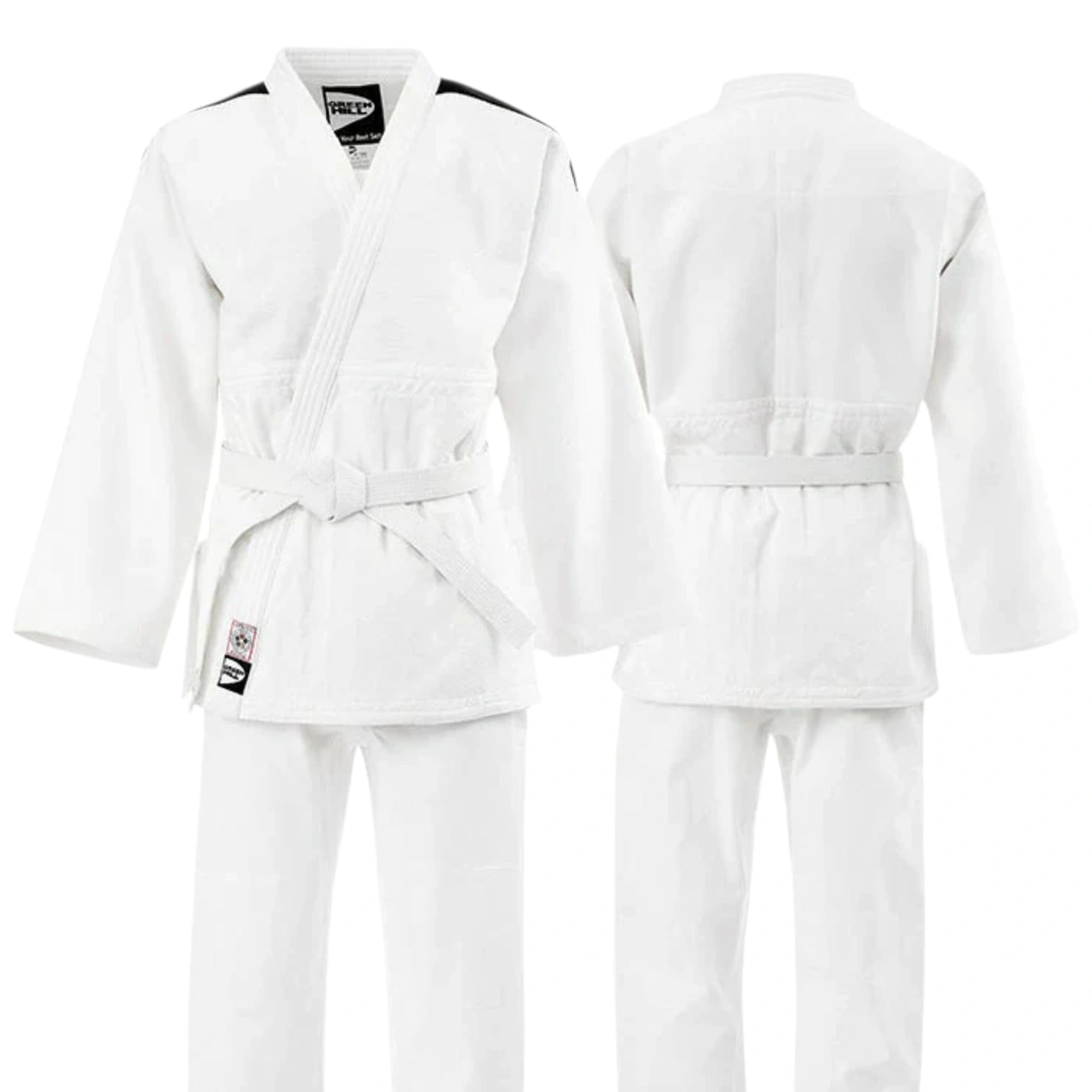 Green Hill Semi Competition Judo Gi – 650 GSM 100% Cotton Blue Judo Suit for Training & Competition