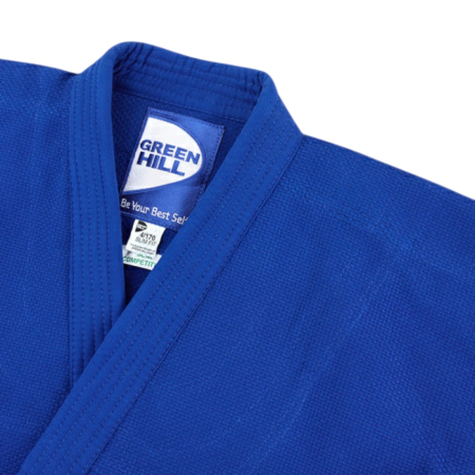 Green Hill Semi Competition Judo Gi – 650 GSM 100% Cotton Blue Judo Suit for Training & Competition