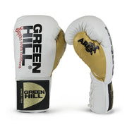 Green Hill Professional Combat Boxing Gloves – Genuine Leather Lace-Up Gloves 8oz & 10oz