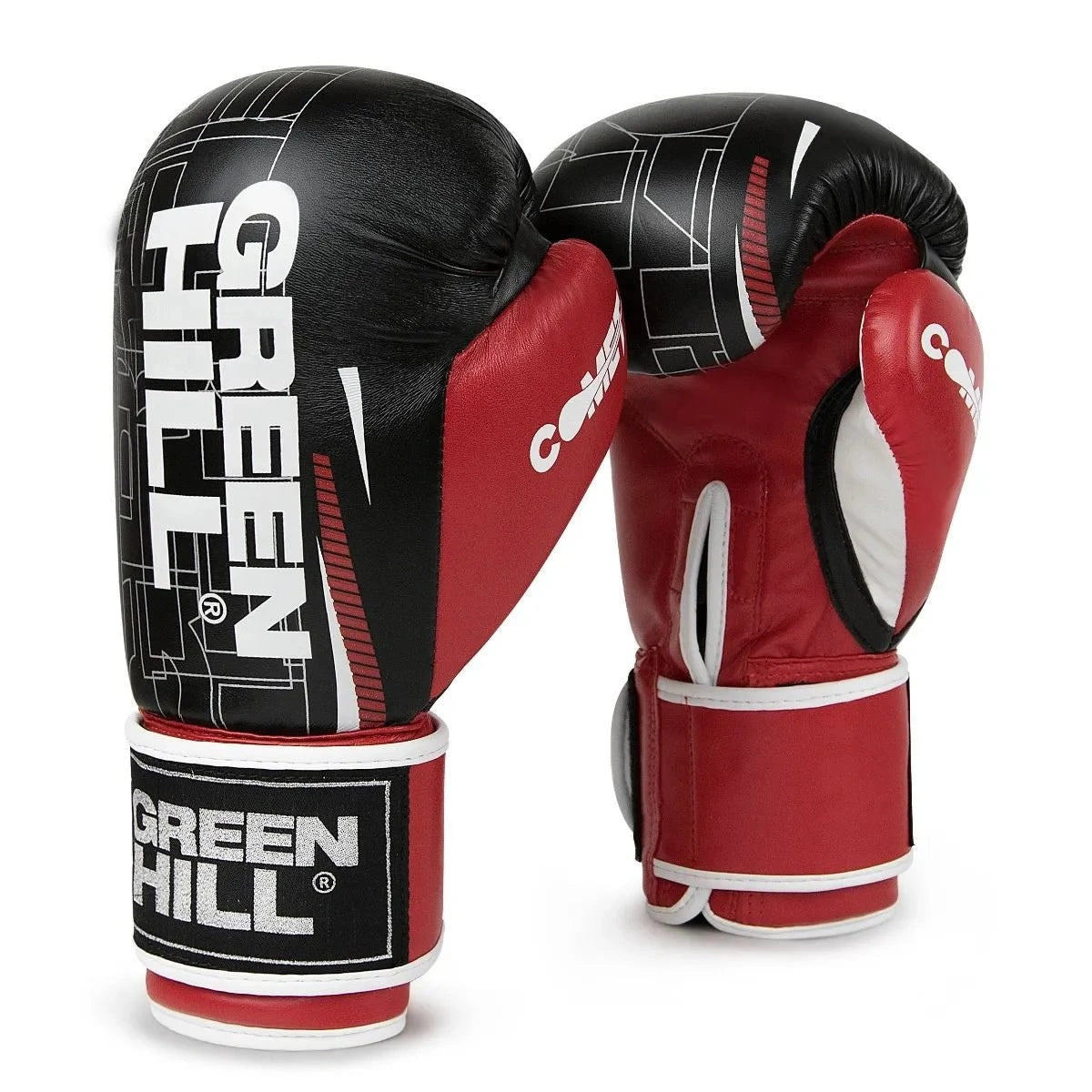 Green Hill Sparring Boxing Gloves – High-Density Foam Training Gloves with Velcro Closure