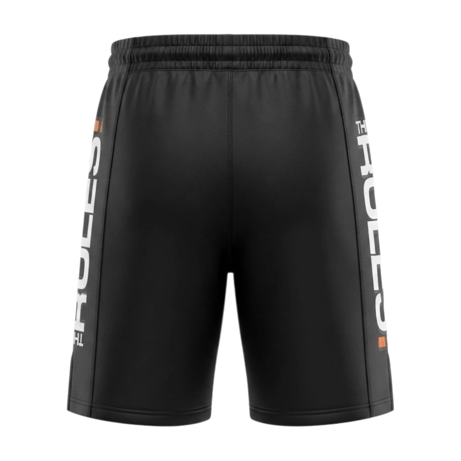 SAHIB MMA Shorts – Orange & Black Polyester Training & Competition Fight Shorts