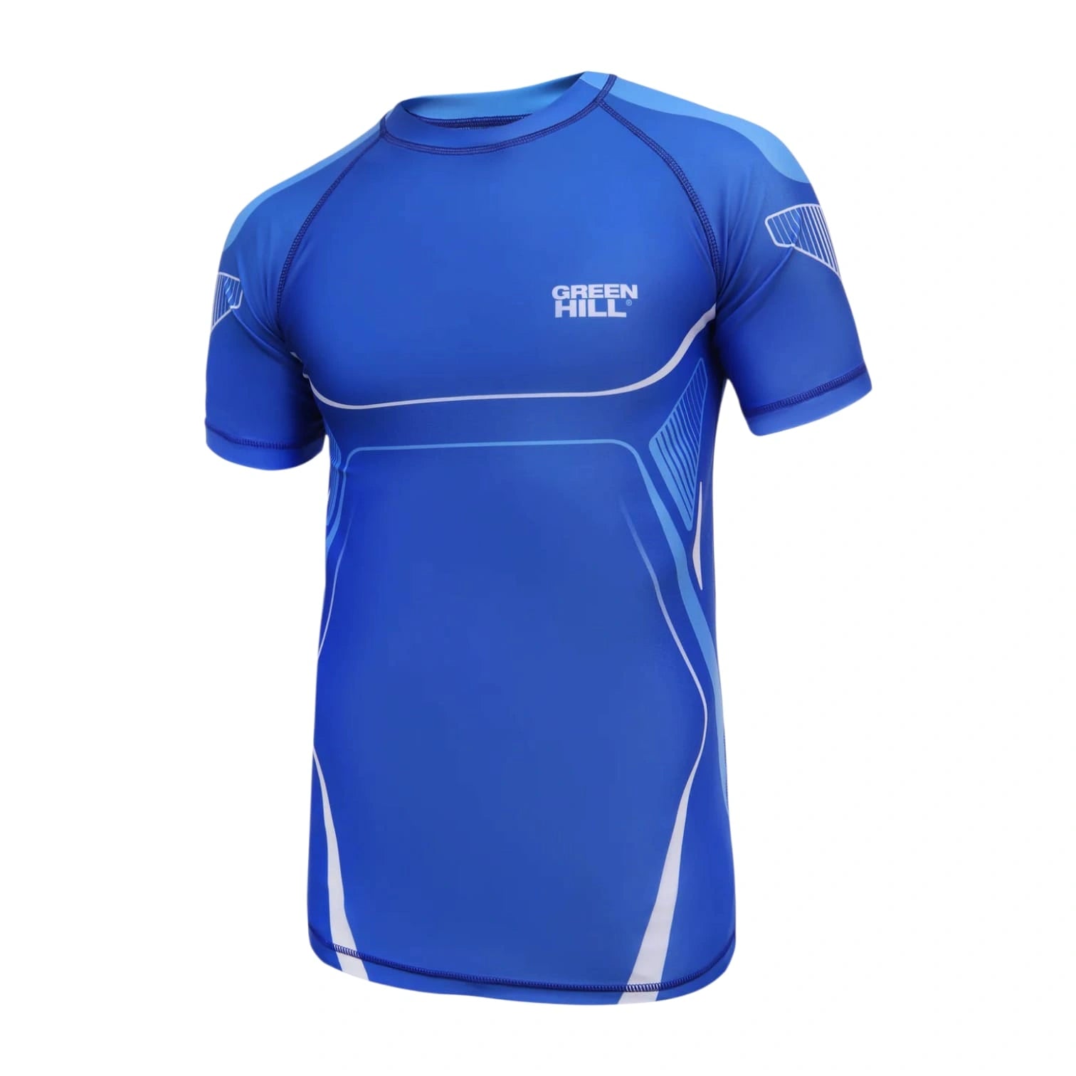 Green Hill IMMAF Approved Rash Guard – Polyester Lycra MMA Compression Training Shirt