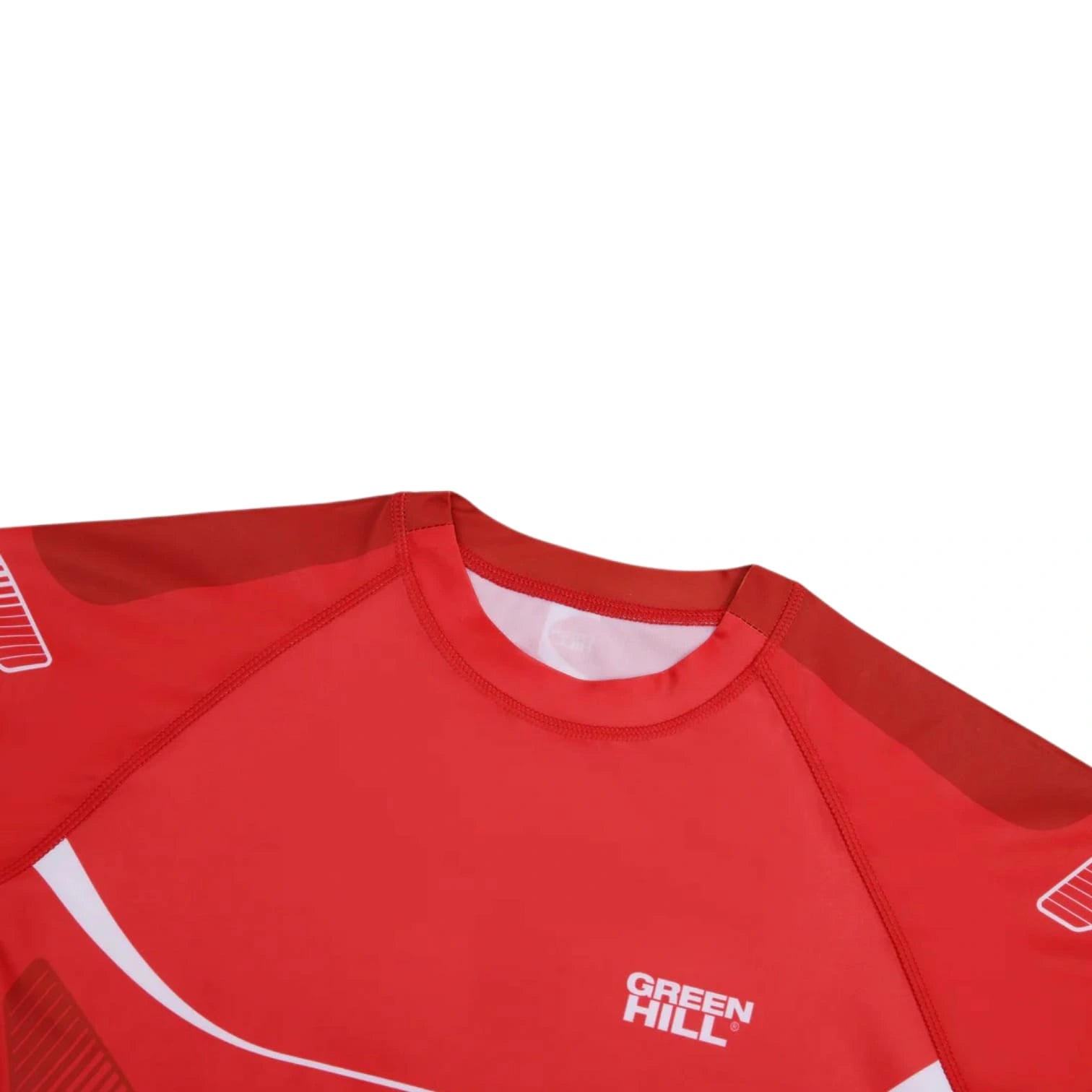 Green Hill IMMAF Approved Rash Guard – Polyester Lycra MMA Compression Training Shirt