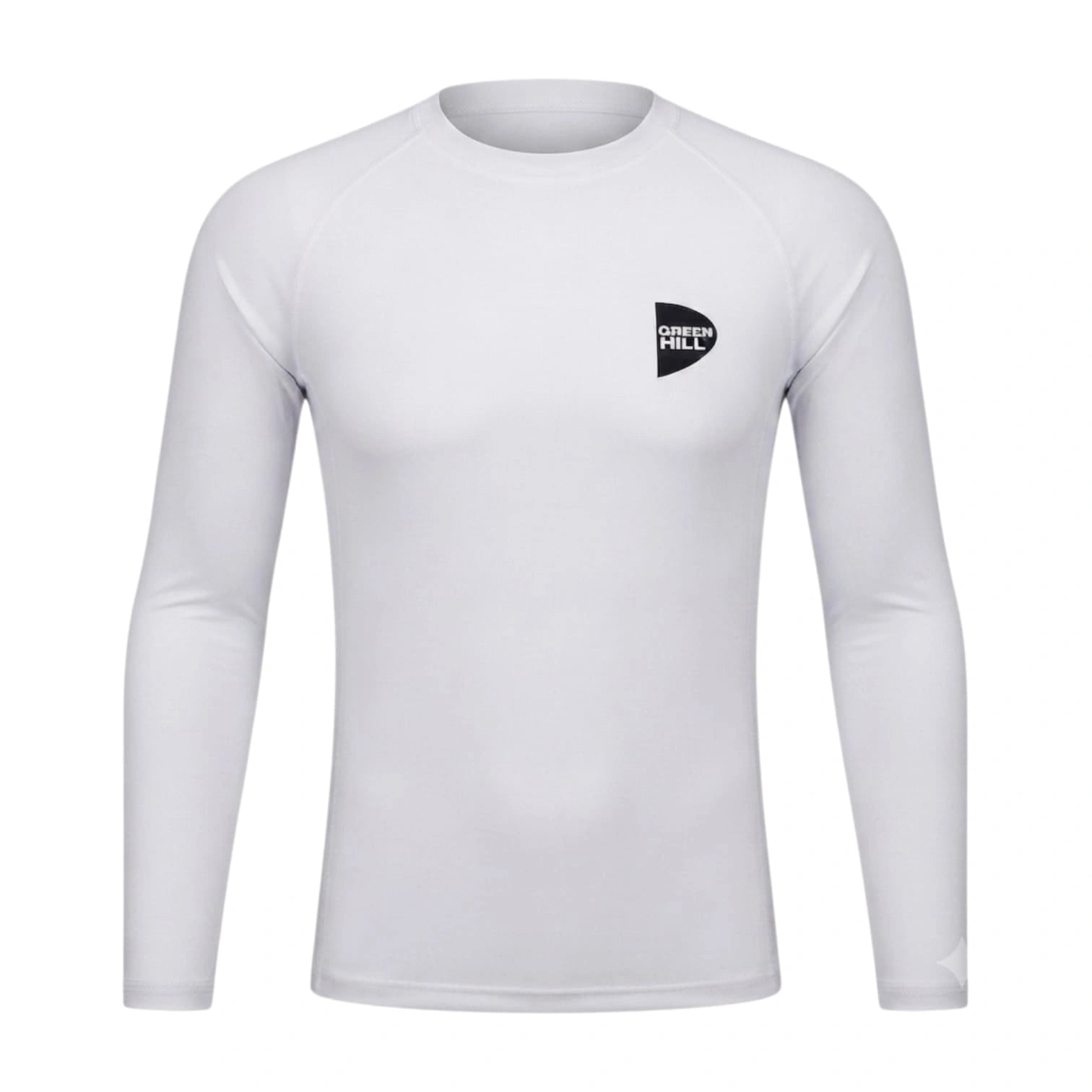 Green Hill Long Sleeve Rash Guard – Performance Compression Shirt for MMA, BJJ & Grappling