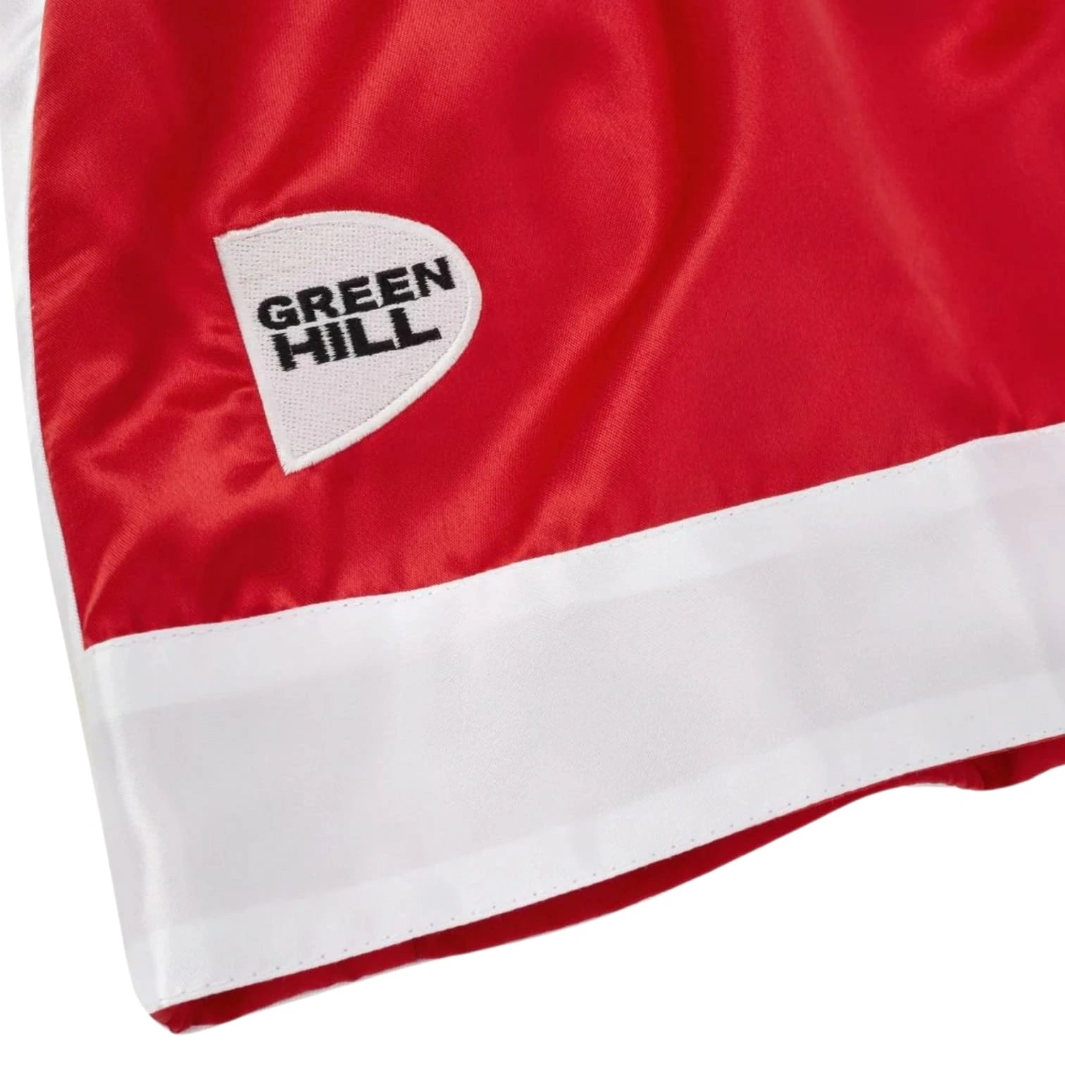 Green Hill Boxing Shorts – Satin Polyester Boxing Trunks for Training & Competition