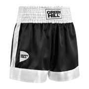 Green Hill Boxing Shorts – Satin Polyester Boxing Trunks for Training & Competition