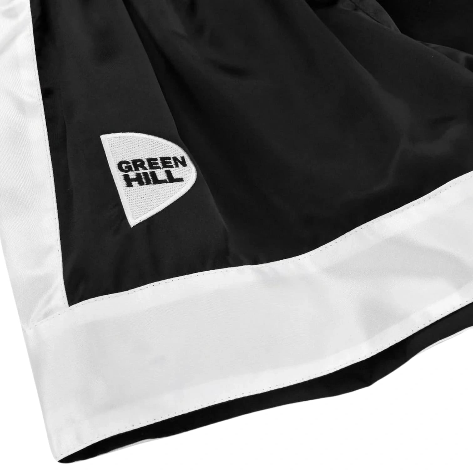 Green Hill Boxing Shorts – Satin Polyester Boxing Trunks for Training & Competition
