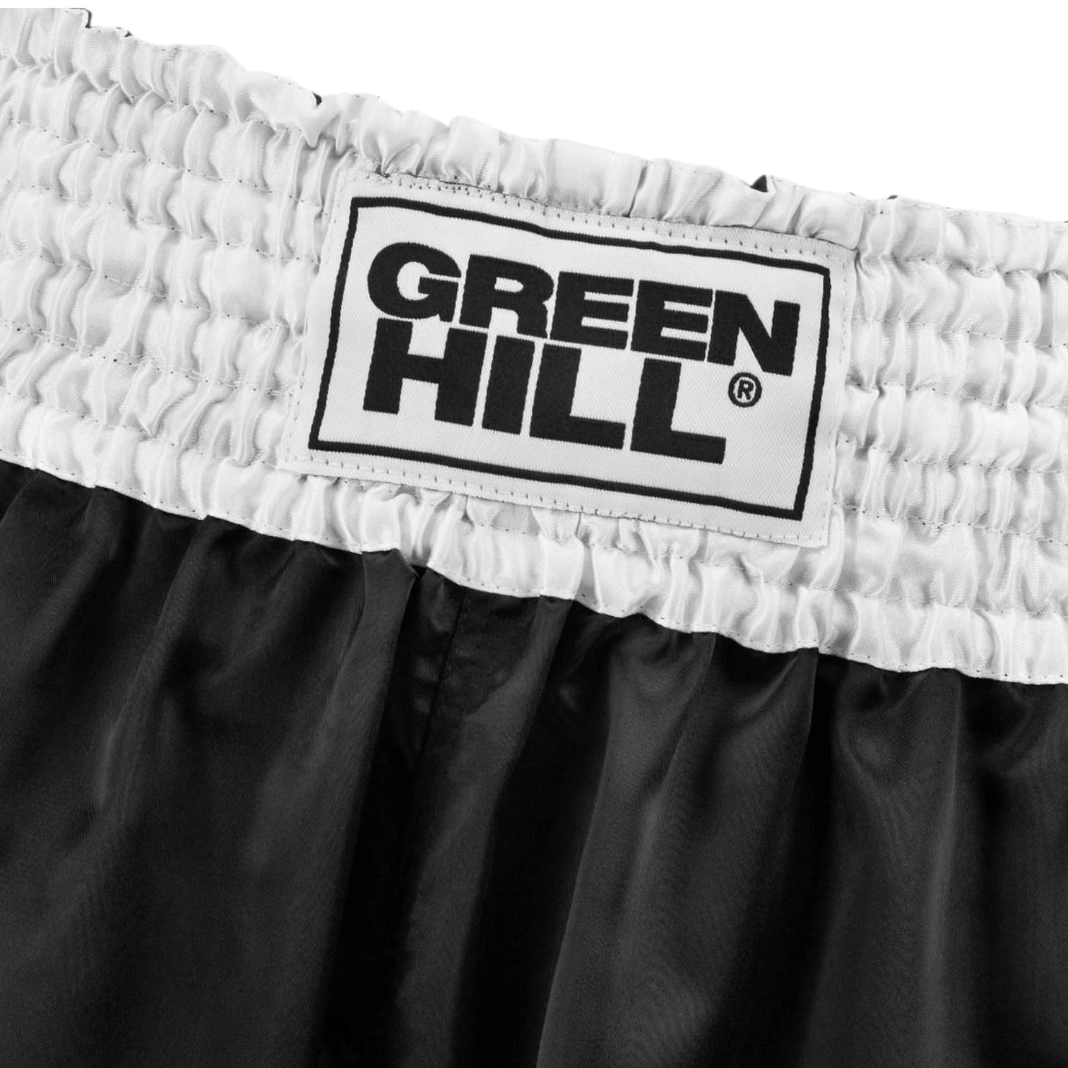 Green Hill Boxing Shorts – Satin Polyester Boxing Trunks for Training & Competition
