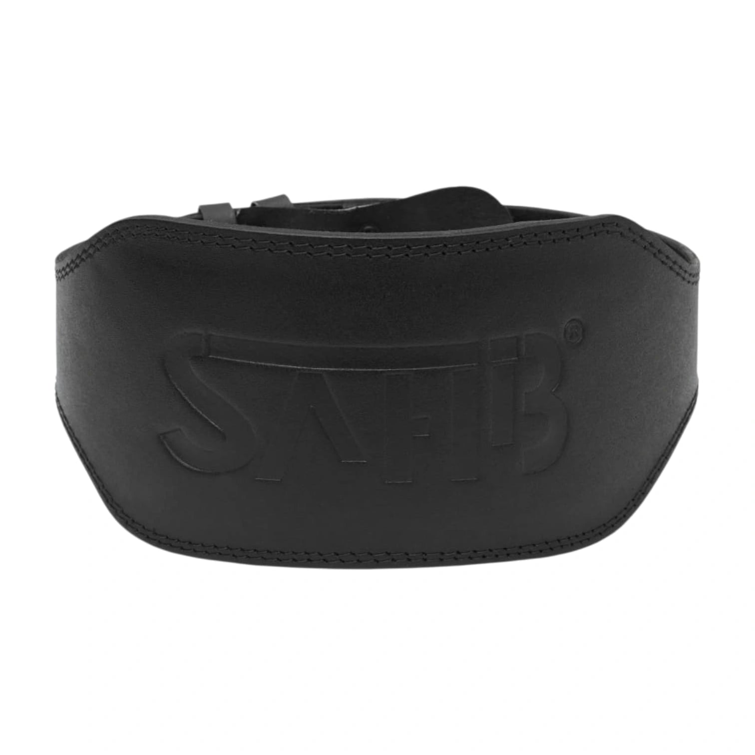 SAHIB 6" Genuine Leather Weight Lifting Belt – Heavy Duty Gym Belt for Powerlifting & Strength Training