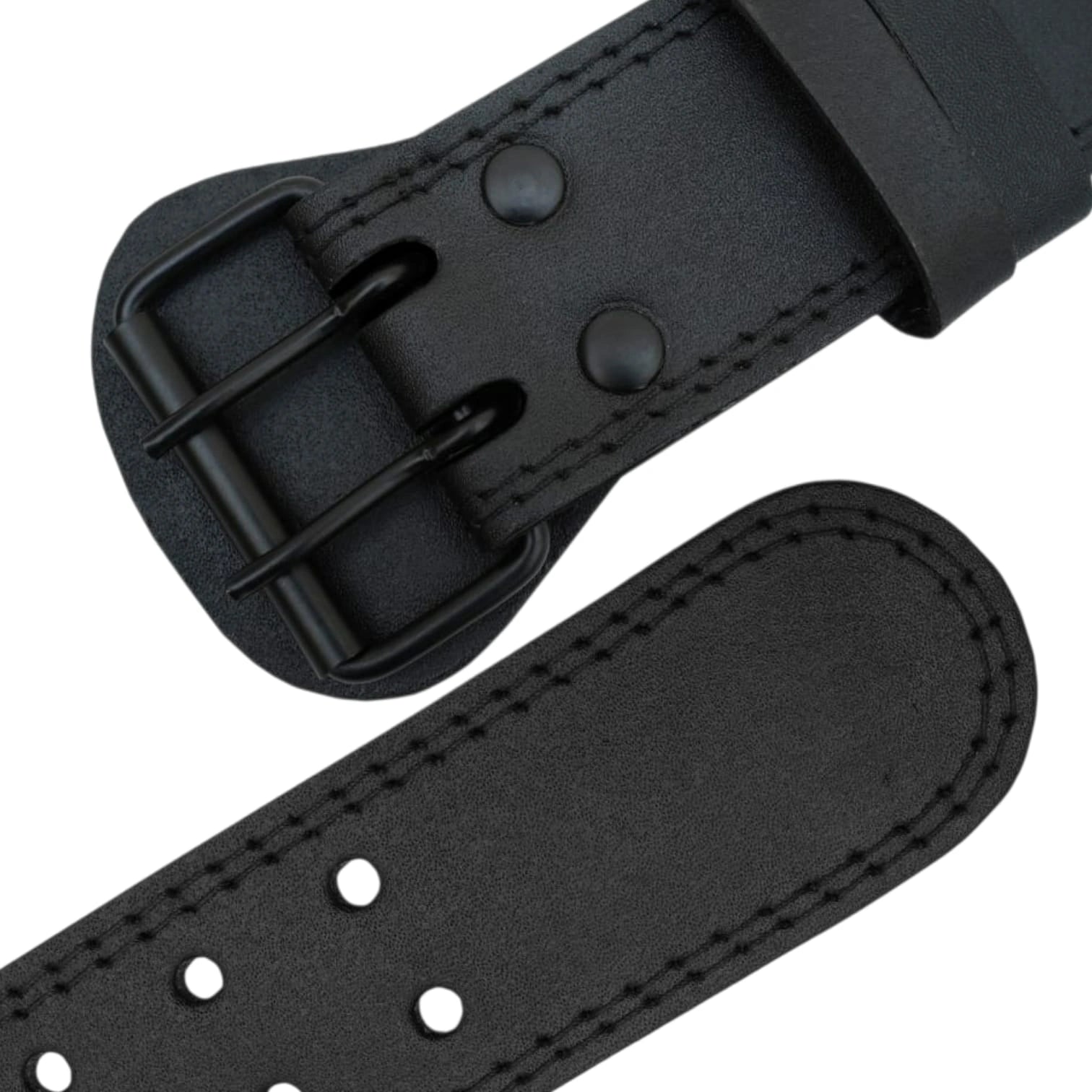 SAHIB 6" Genuine Leather Weight Lifting Belt – Heavy Duty Gym Belt for Powerlifting & Strength Training
