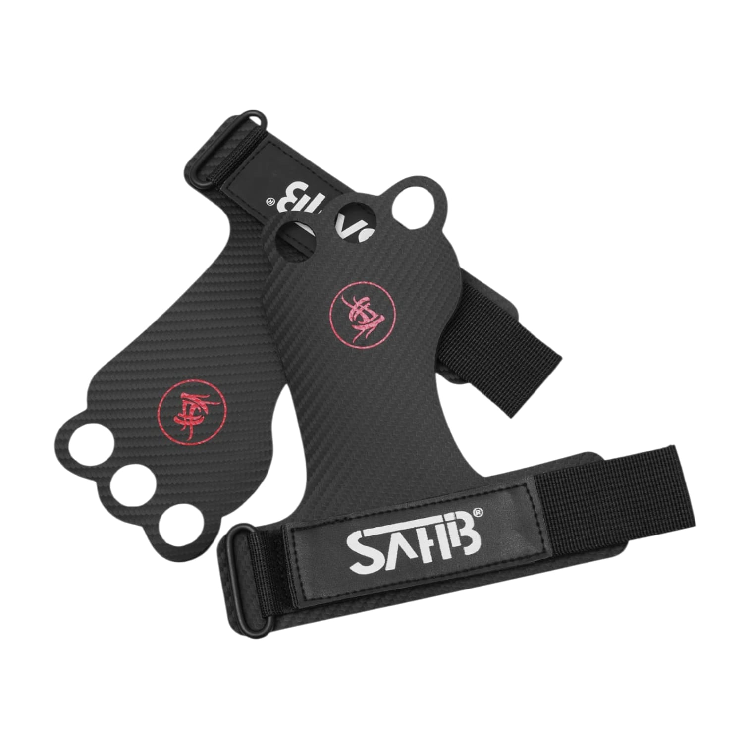 SAHIB Lifting Grip Gloves with Finger Holes – Premium Gym Grips for Weightlifting, Pull-Ups & CrossFit