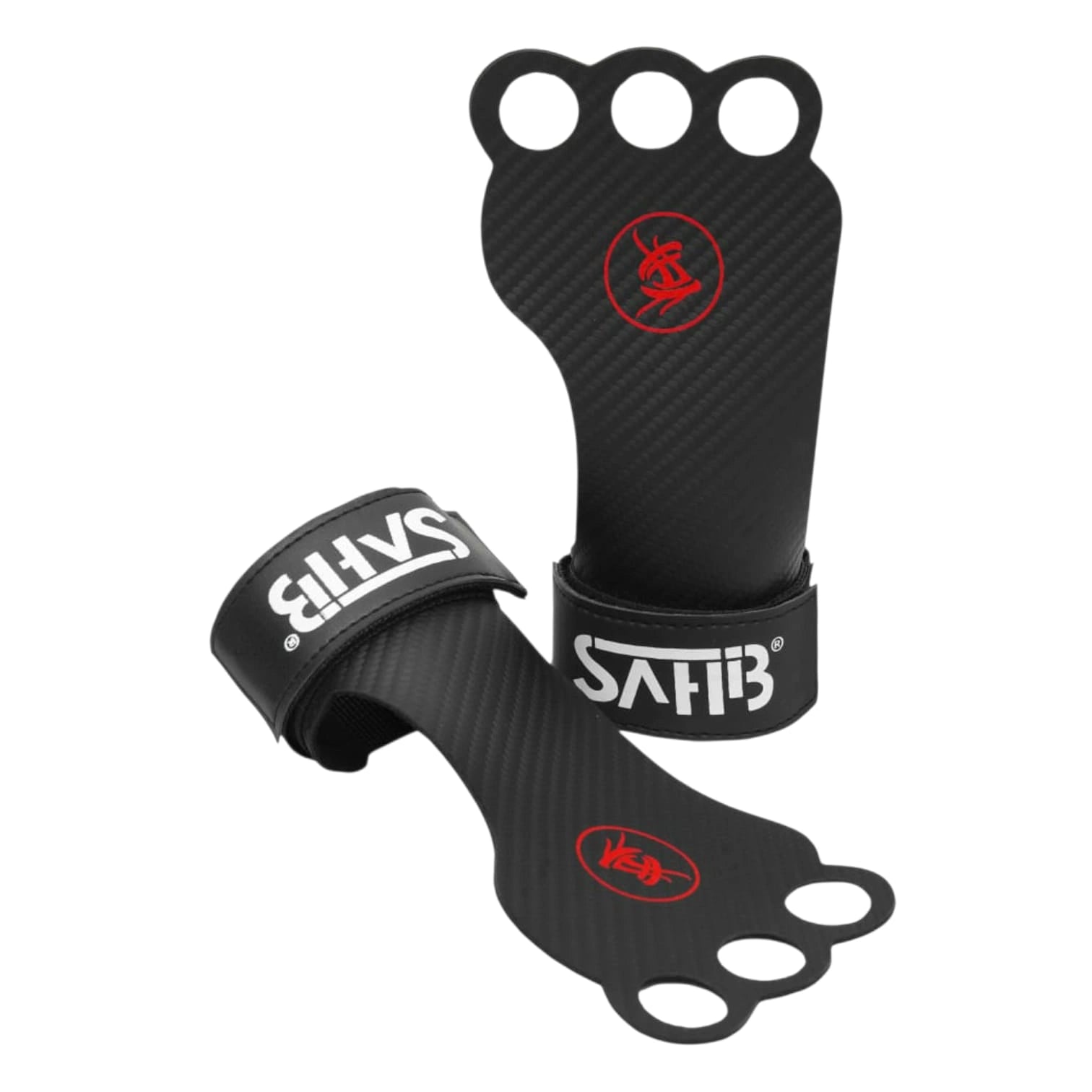 SAHIB Lifting Grip Gloves with Finger Holes – Premium Gym Grips for Weightlifting, Pull-Ups & CrossFit