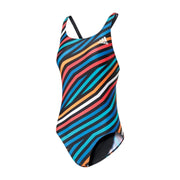 adidas Girls' Stretch Swimming Suit – Kids' One-Piece Swimwear for Pool, Training & Beach