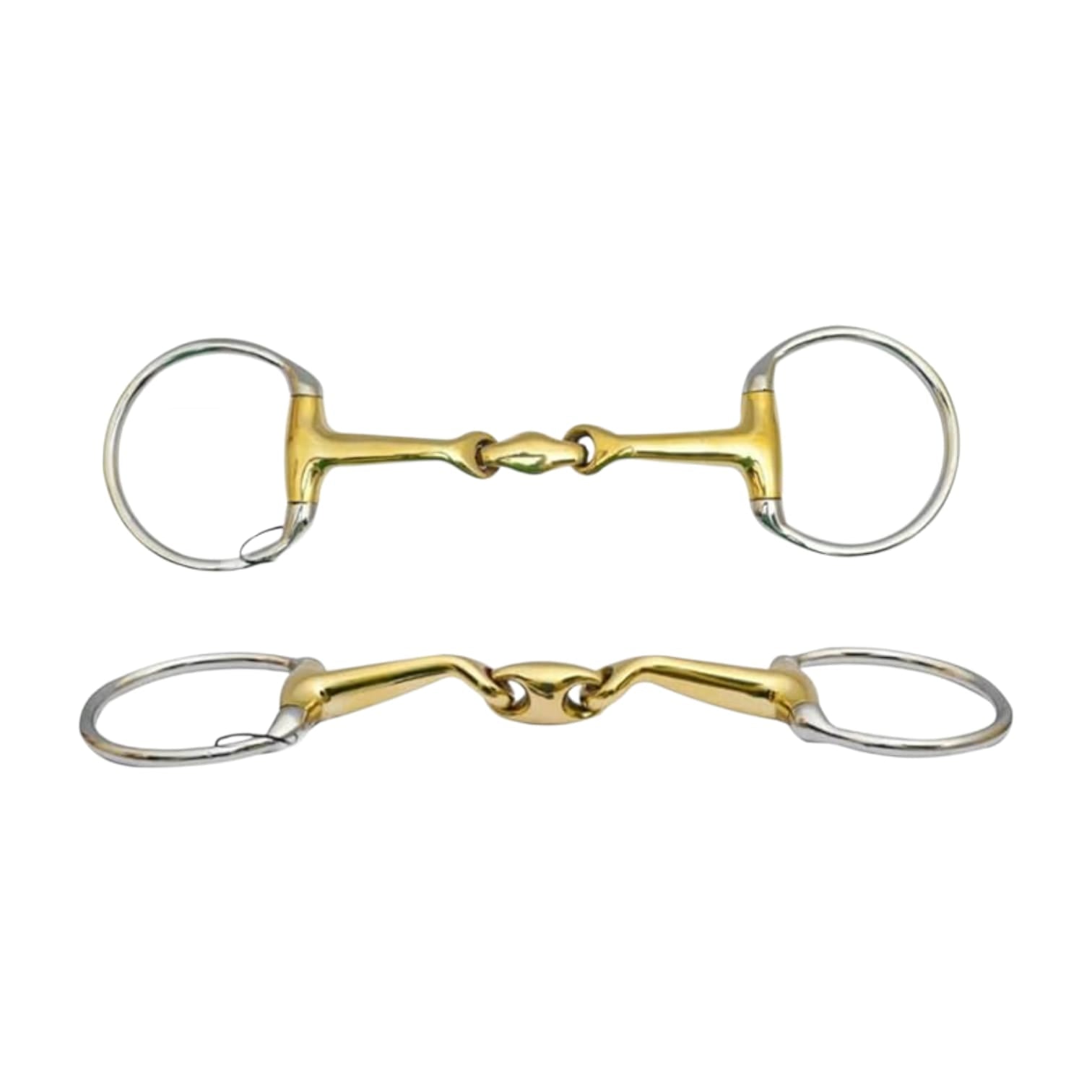 SAHIB Horse Verbindend Snaffle Bit – Double Jointed Lozenge Fat Mouth Bit for Horse Riding & Training