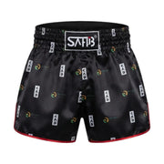 SAHIB Muay Thai Shorts – Lightweight Satin Kickboxing Shorts for Training & Competition